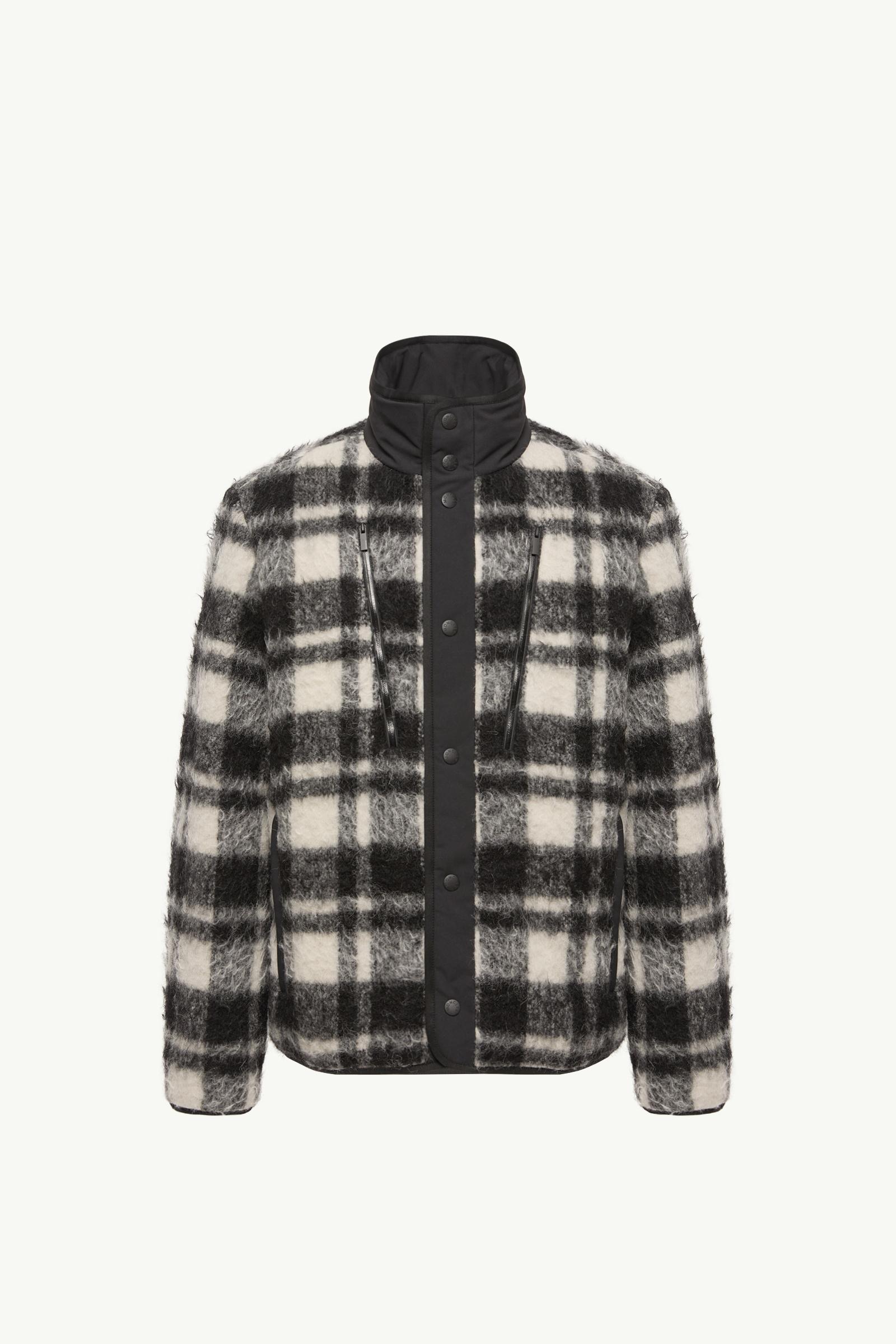 Scalorbi mittellange Daunenjacke Herren Schwarz & Weiß Moncler, 1 of 0