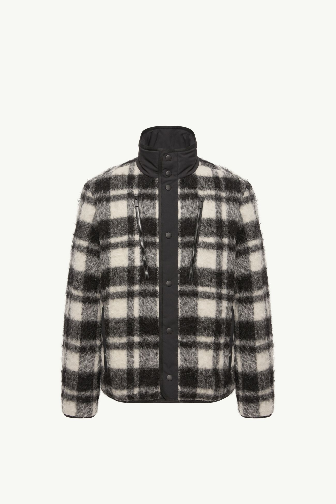 Scalorbi mittellange Daunenjacke Herren Schwarz & Weiß Moncler 2