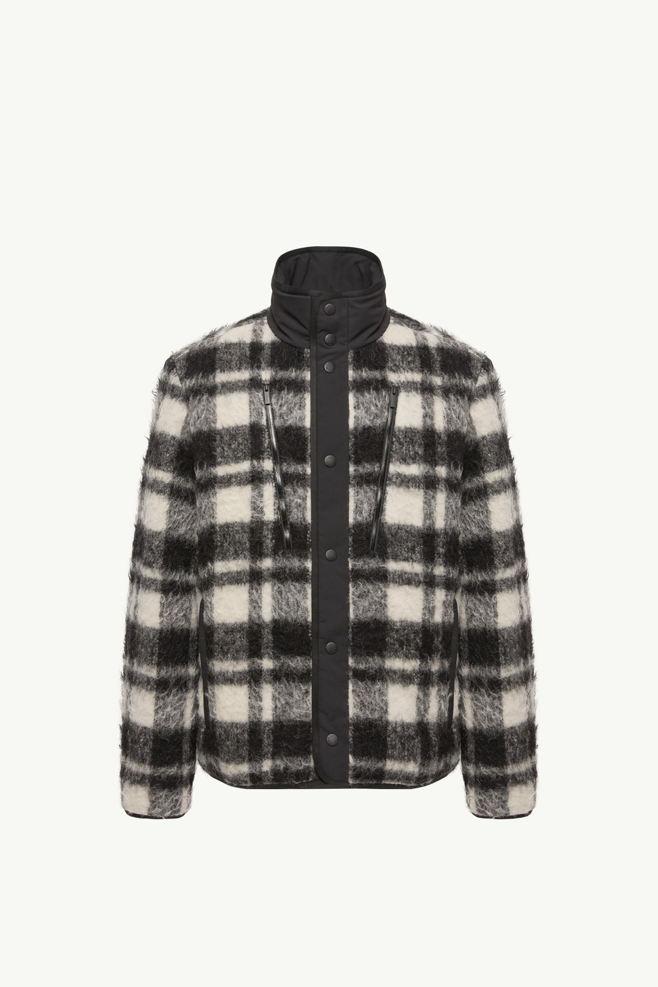 Scalorbi Short Down Jacket Men Black & White Moncler 2