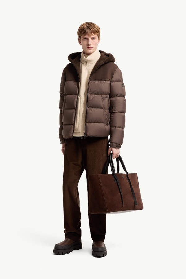 Piumino corto Jalmar con cappuccio Uomo Marrone Moncler 0