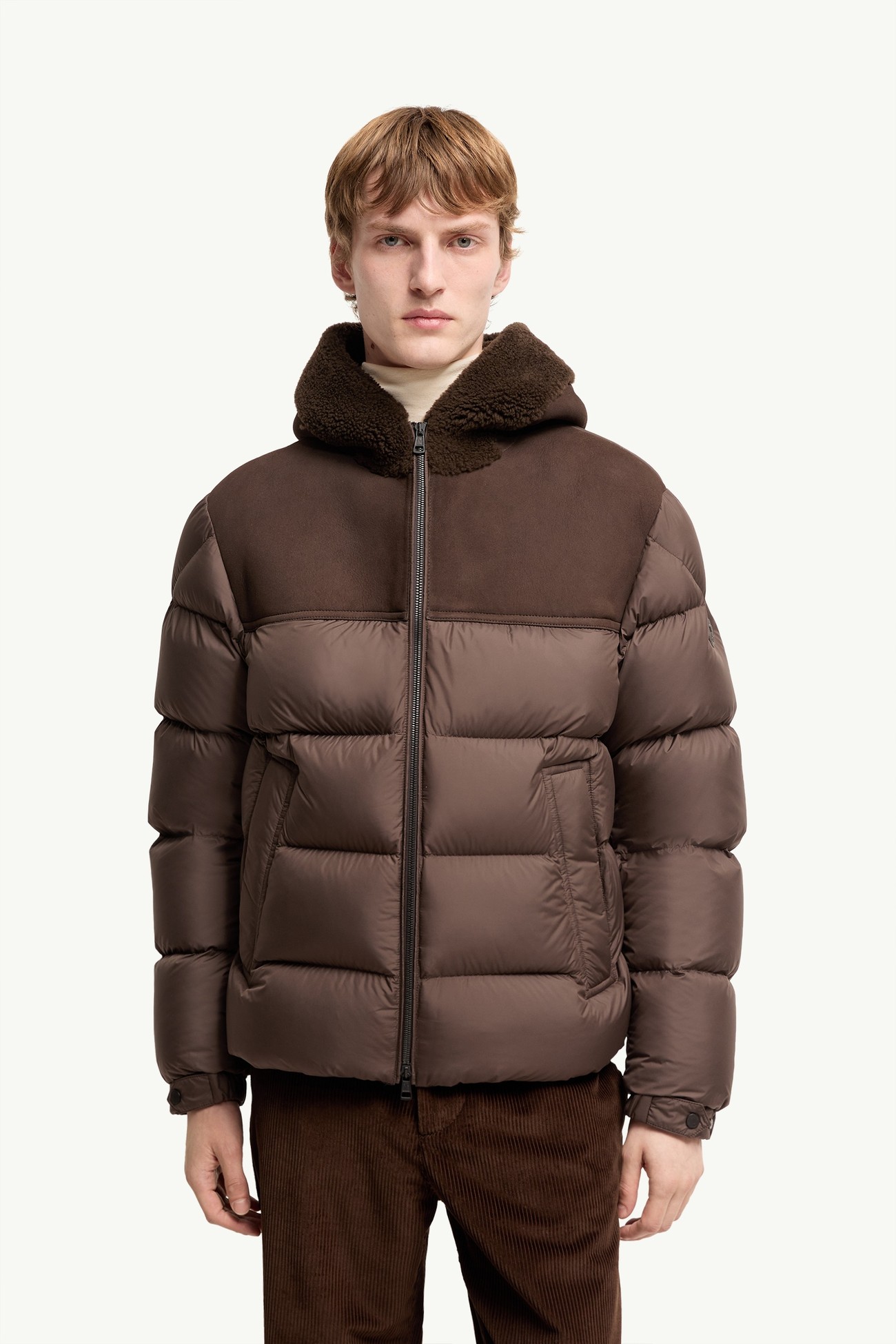 Jalmar Hooded Short Down Jacket Men Brown Moncler 3