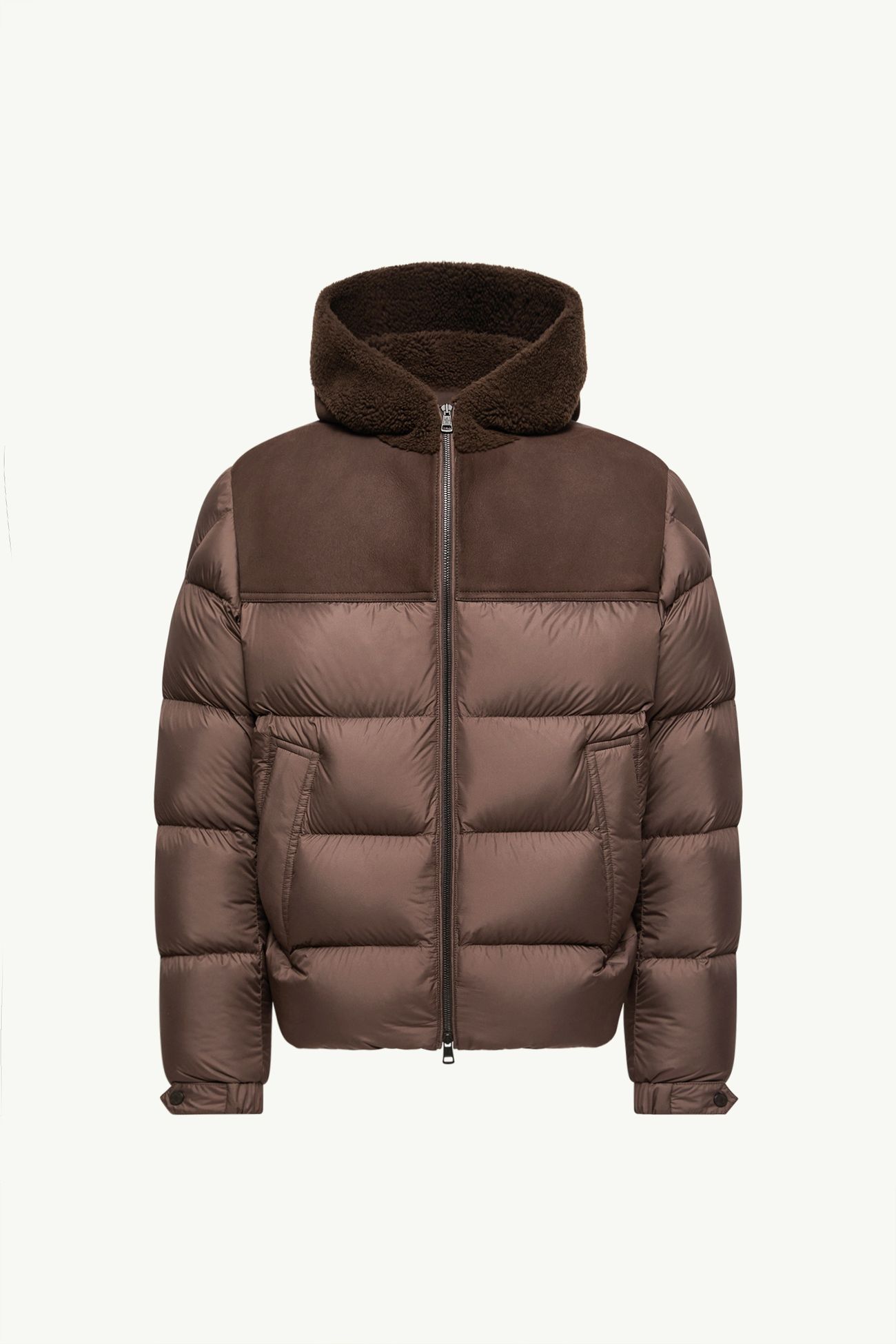 Plumífero corto con capucha Jalmar Hombre Marrón Moncler 2