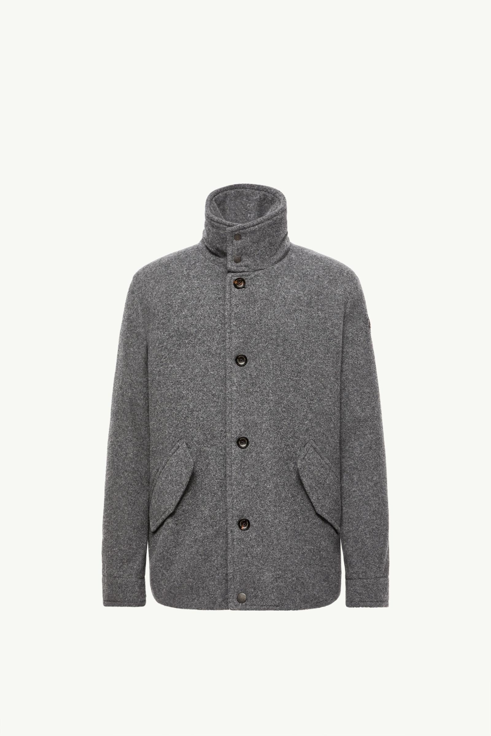 Panyol Short Wool Down Jacket Men Dark Gray Moncler, 1 of 0