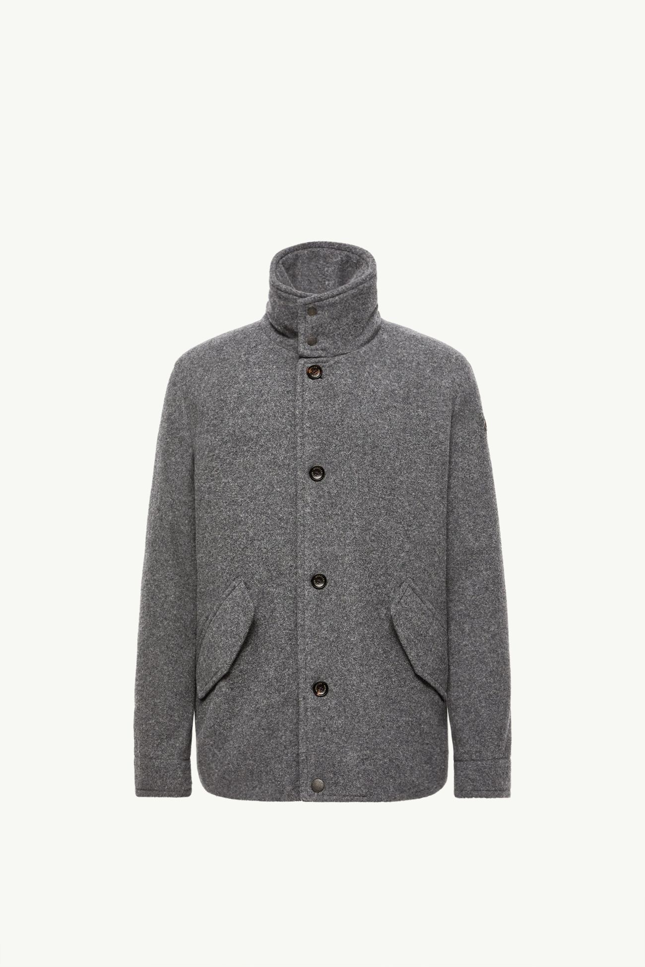 Panyol Short Wool Down Jacket Men Dark Gray Moncler 2