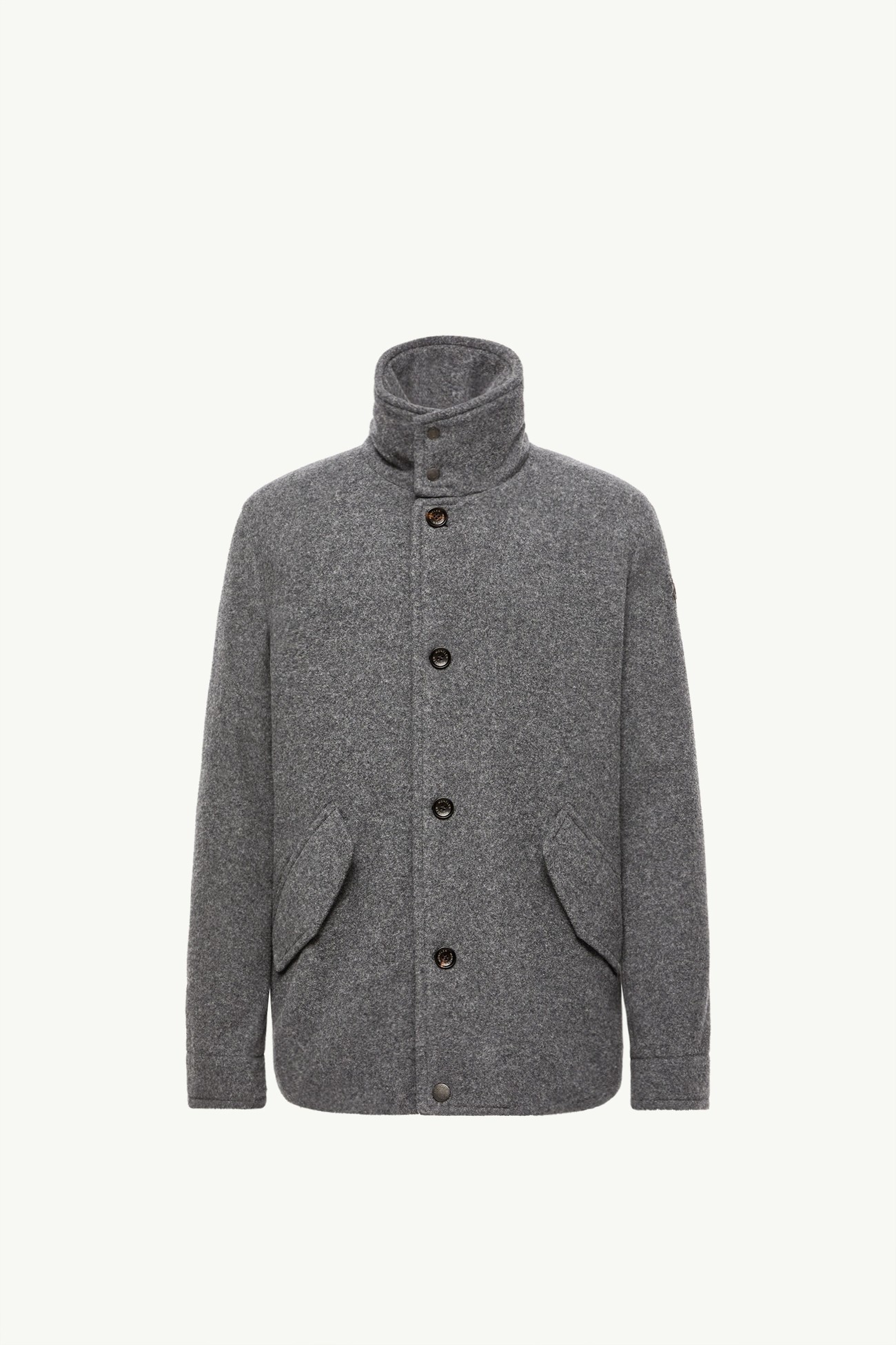 Panyol Short Wool Down Jacket Men Dark Gray Moncler 2
