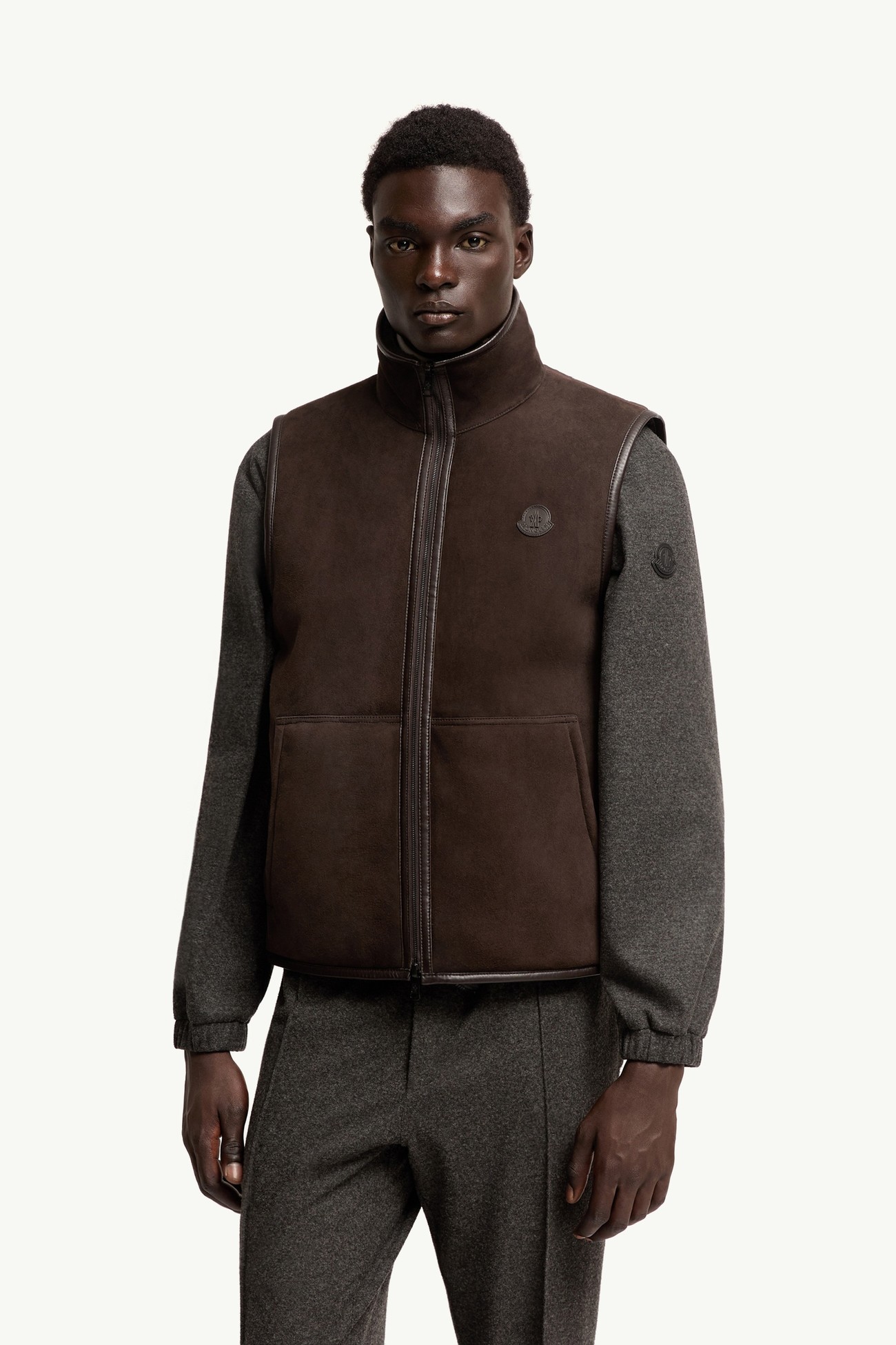 Rysfen Reversible Down Gilet Men Brown Moncler 3