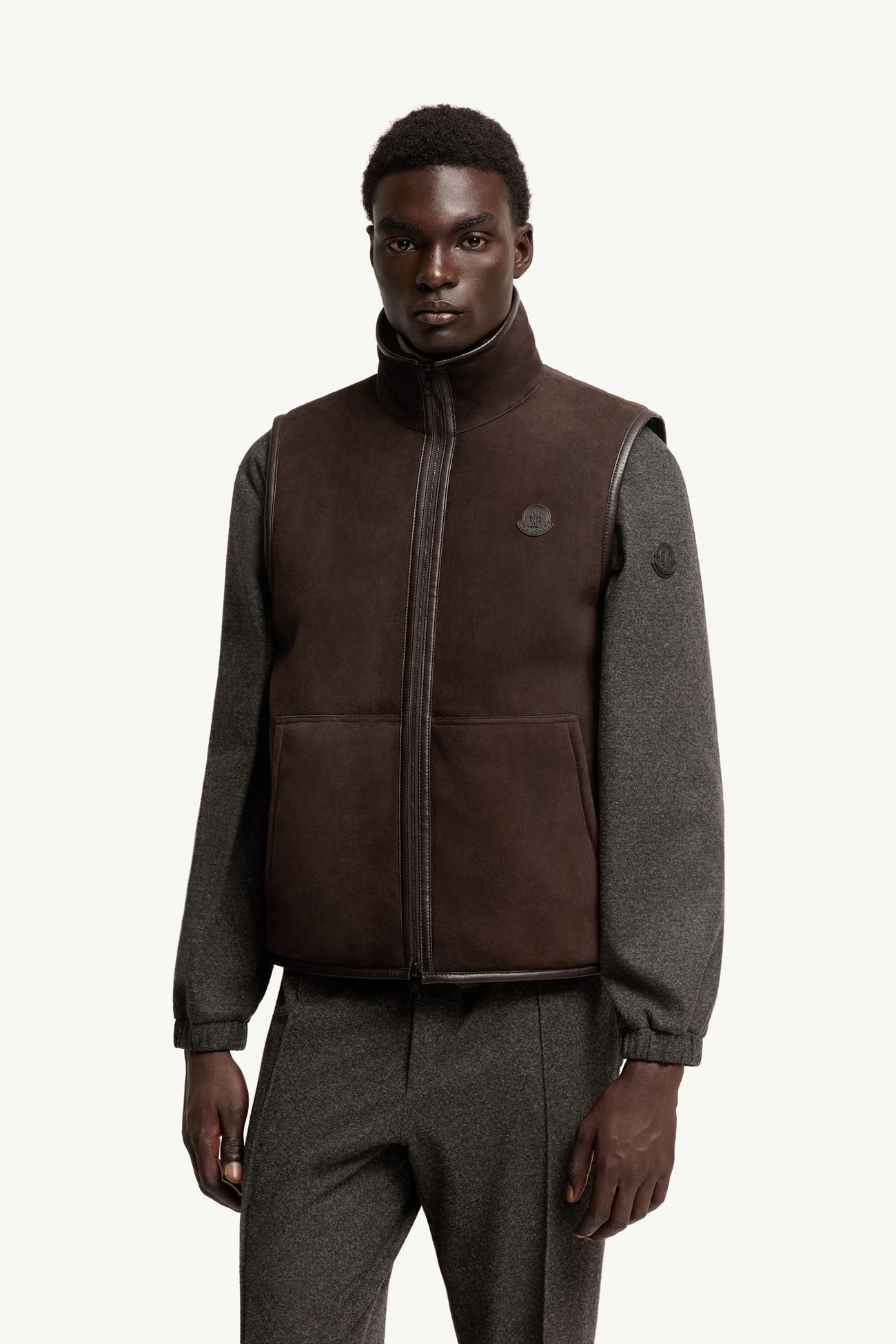 Rysfen Reversible Down Vest Men Brown Moncler 3