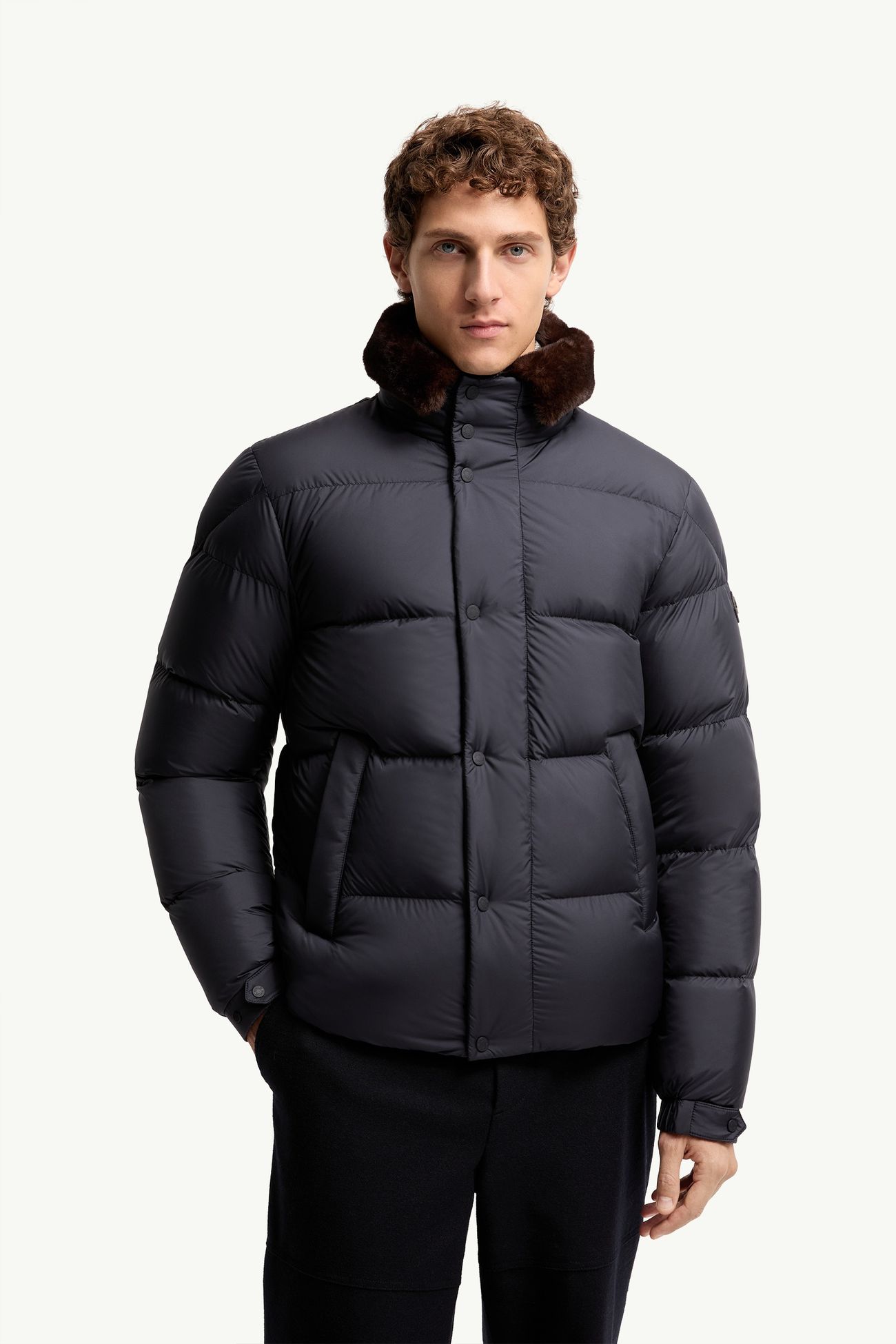 Drisfall Kurze Daunenjacke Herren Dunkelblau Moncler 3