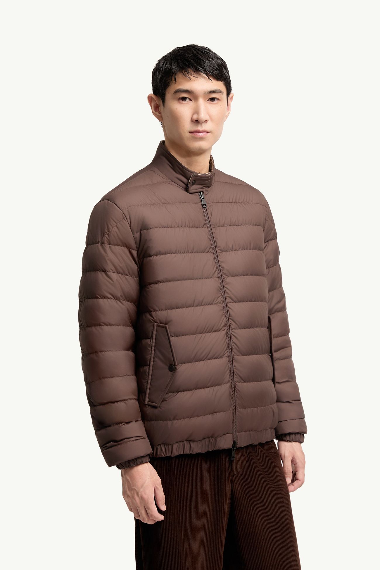 Ebrodel男士双面羽绒衬衫式夹克外套 男士 棕色 Moncler 5