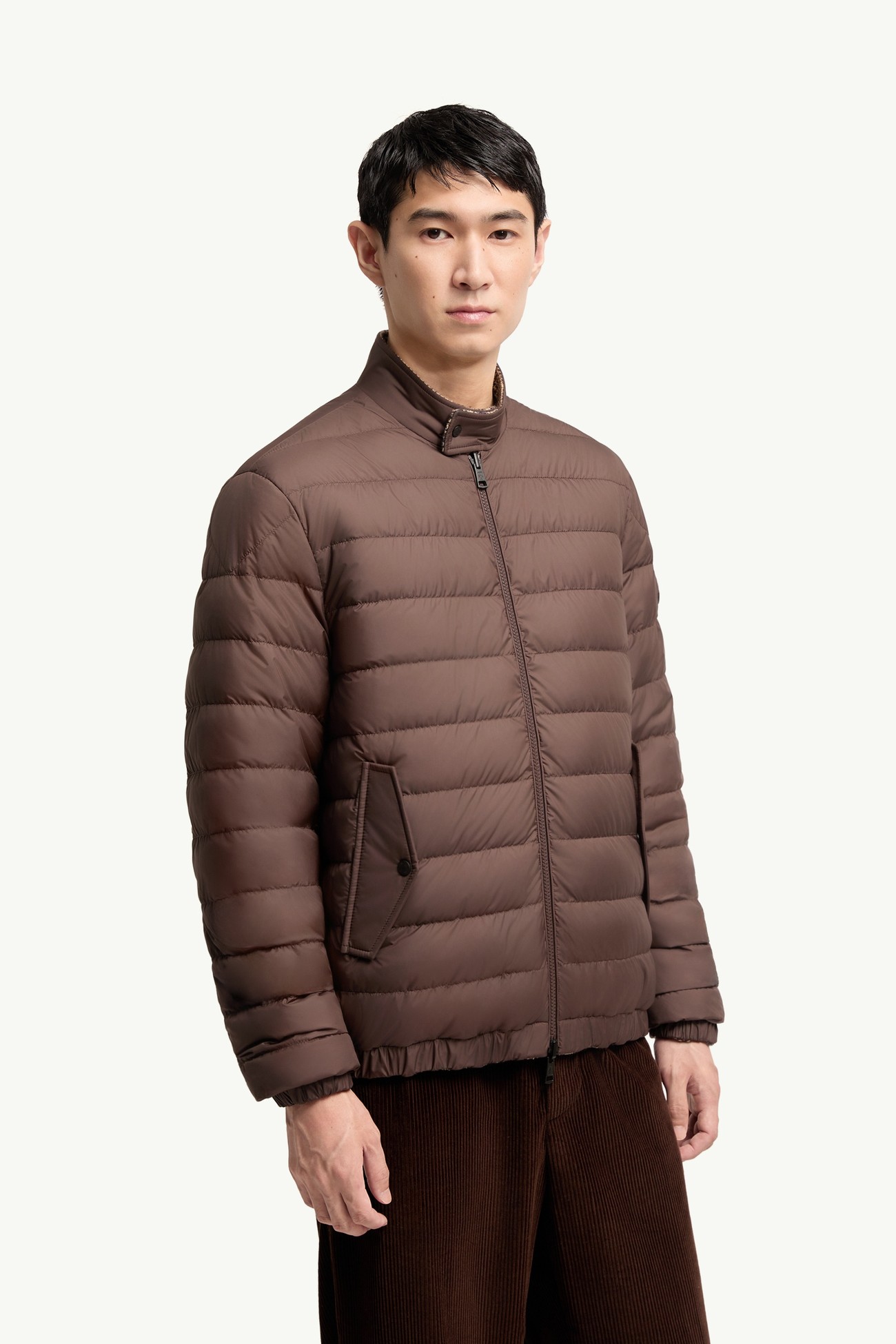 Giacca camicia imbottita Ebrodel reversibile Uomo Marrone Moncler 5