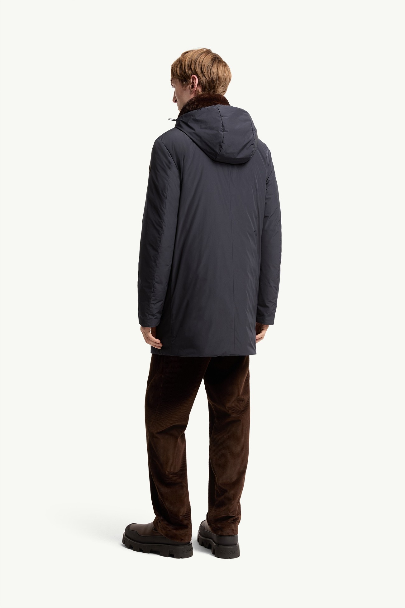 Okefen連帽長身羽絨派克大衣 男士 海軍藍色 Moncler 4