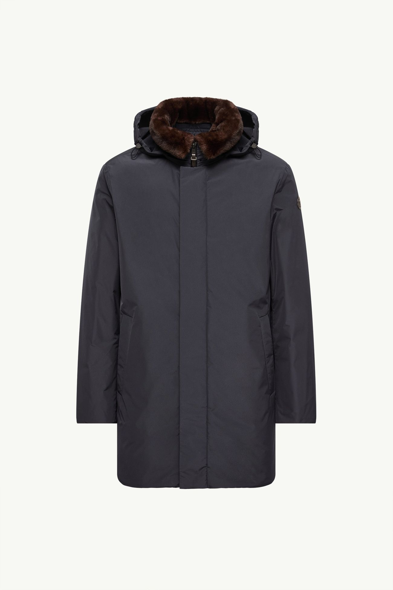Parka plumífero larga con capucha Okefen Hombre Azul marino Moncler 2
