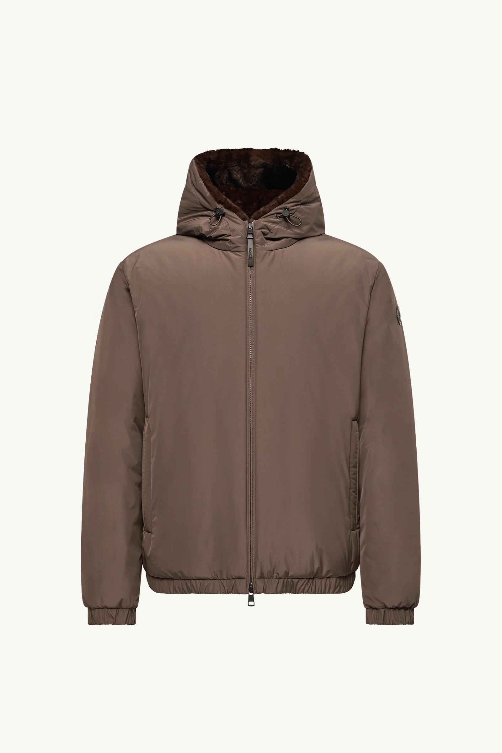 Zambood Hooded Short Down Jacket Men Brown Moncler, 1 of 0