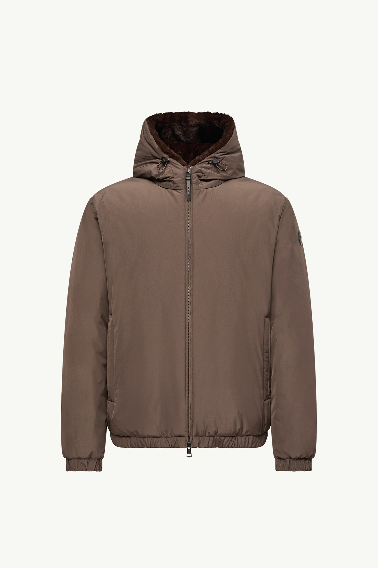 Zambood Hooded Short Down Jacket Men Brown Moncler 2