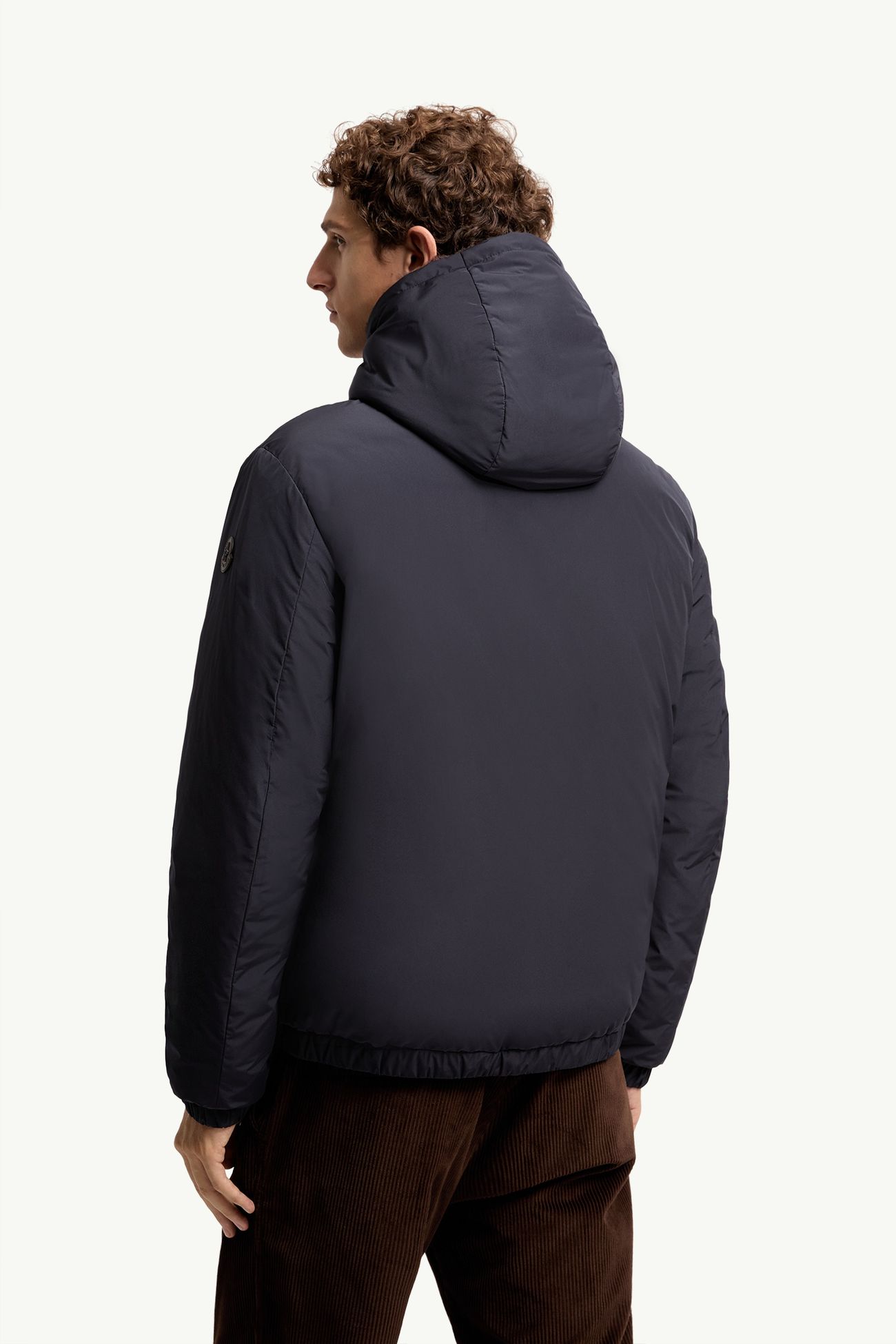 Zambood連帽短身羽絨外套 男士 海軍藍色 Moncler 4