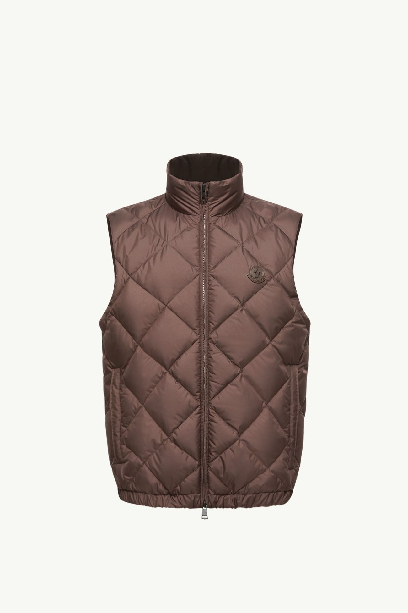Chobe菱形絎縫羽絨背心 男士 啡色 Moncler 2