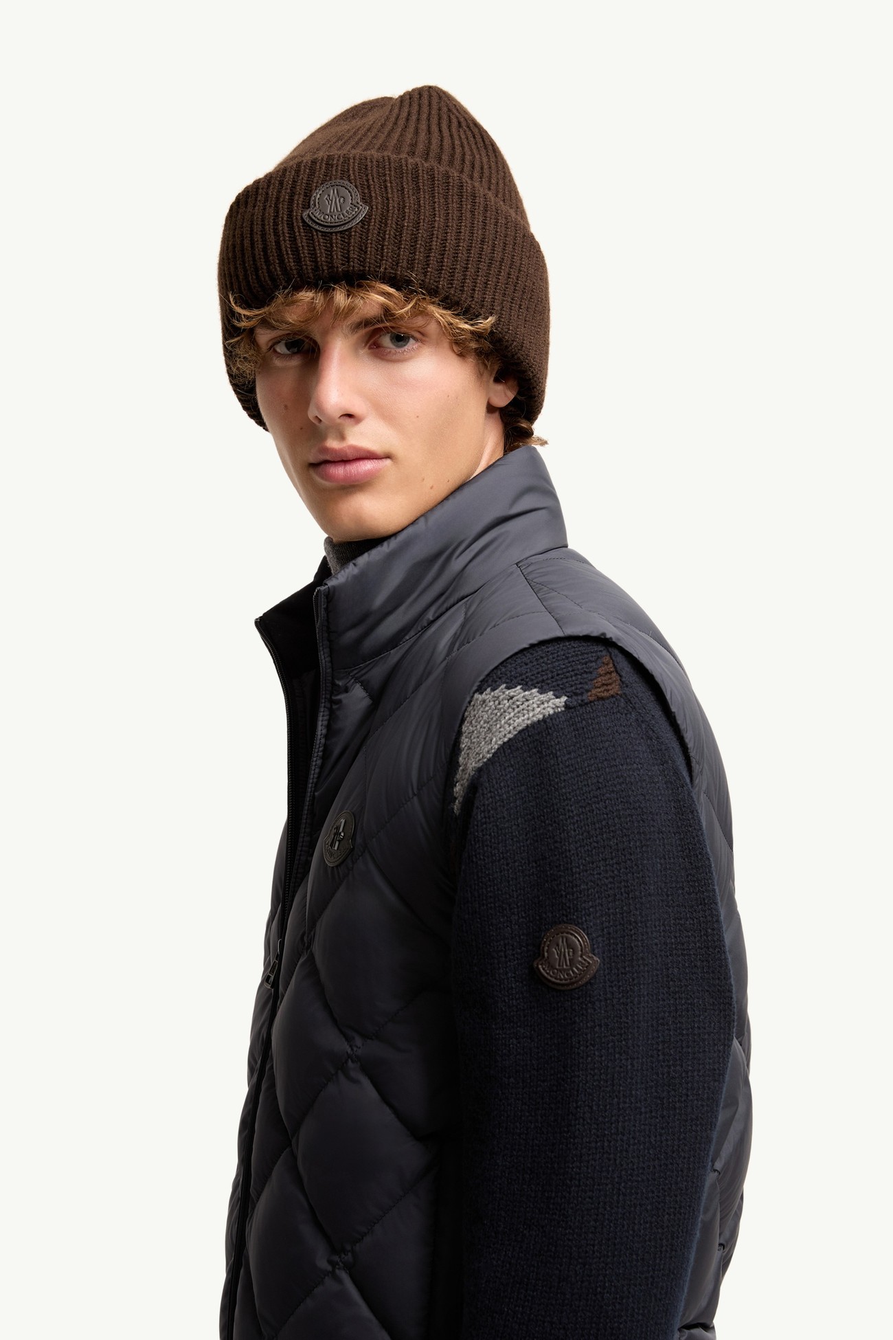 Chobe Diamond Quilted Down Vest Men Dark Blue Moncler 1