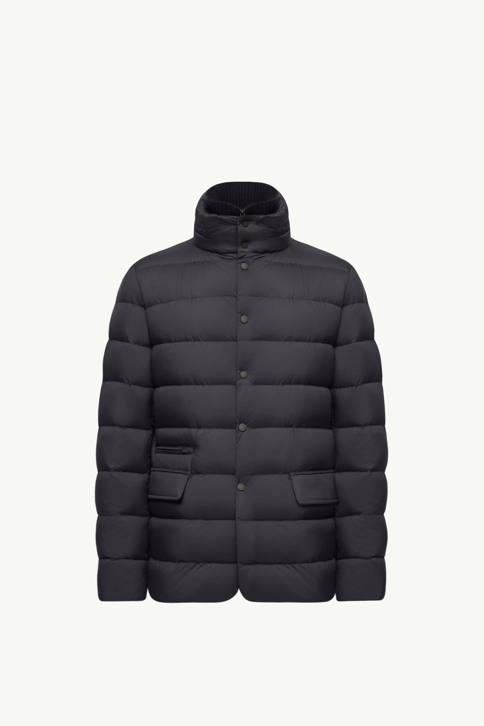 Elarune 후드 다운 재킷 남성 다크 블루 Moncler, 1 of 0