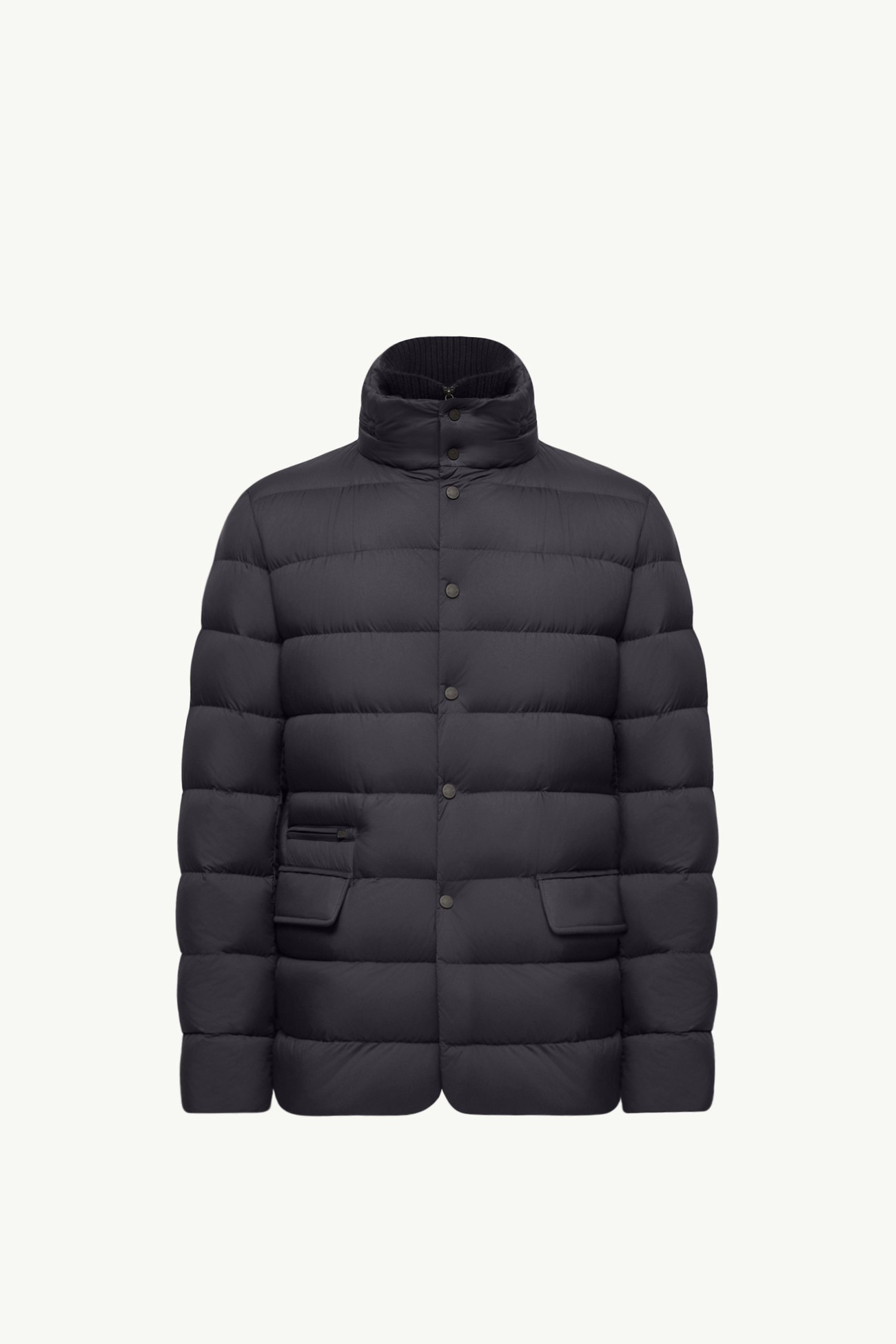 Plumífero corto con capucha Elarune Hombre Azul oscuro Moncler 2
