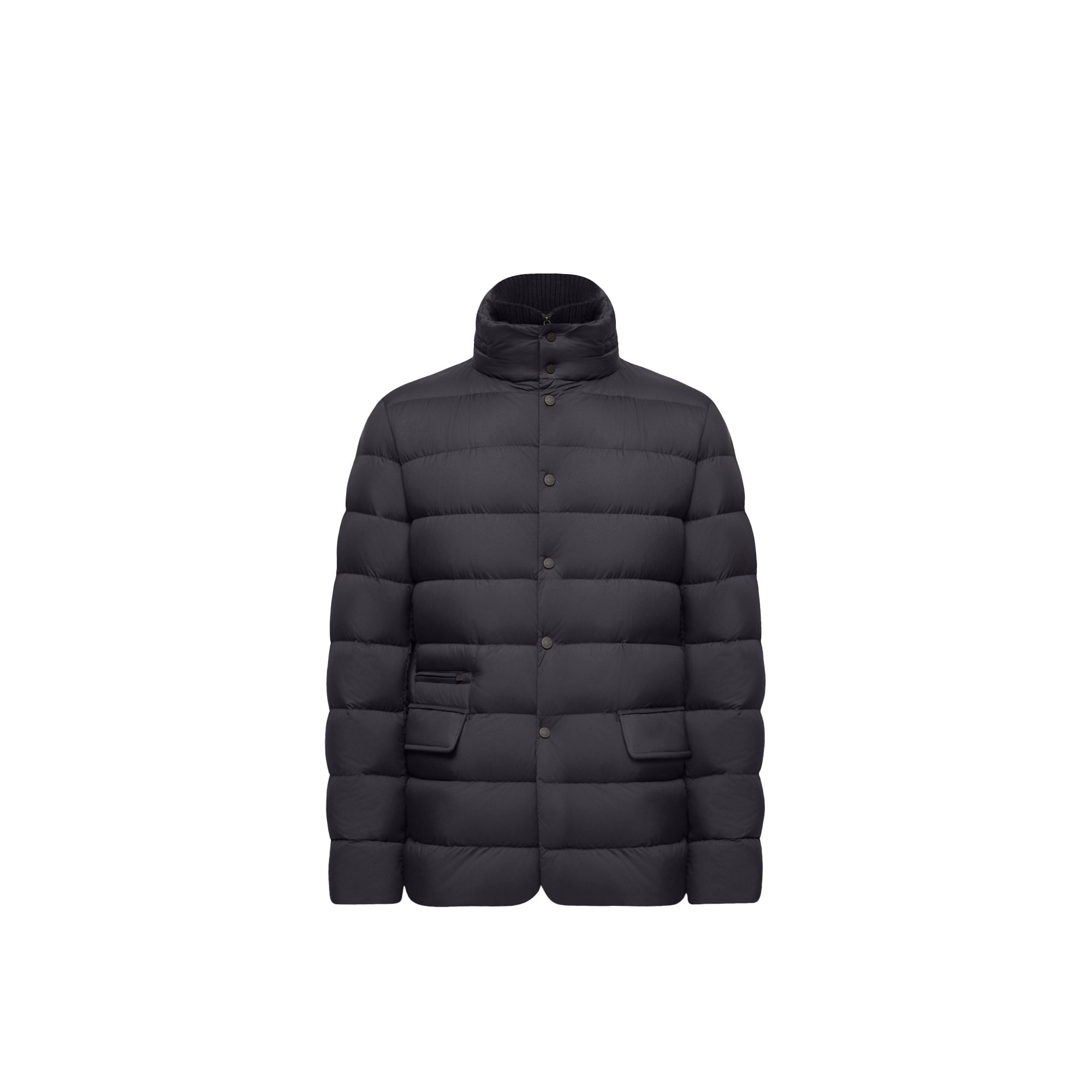 Moncler Elarune Hooded Down Jacket for Men in Blue, Size: 38