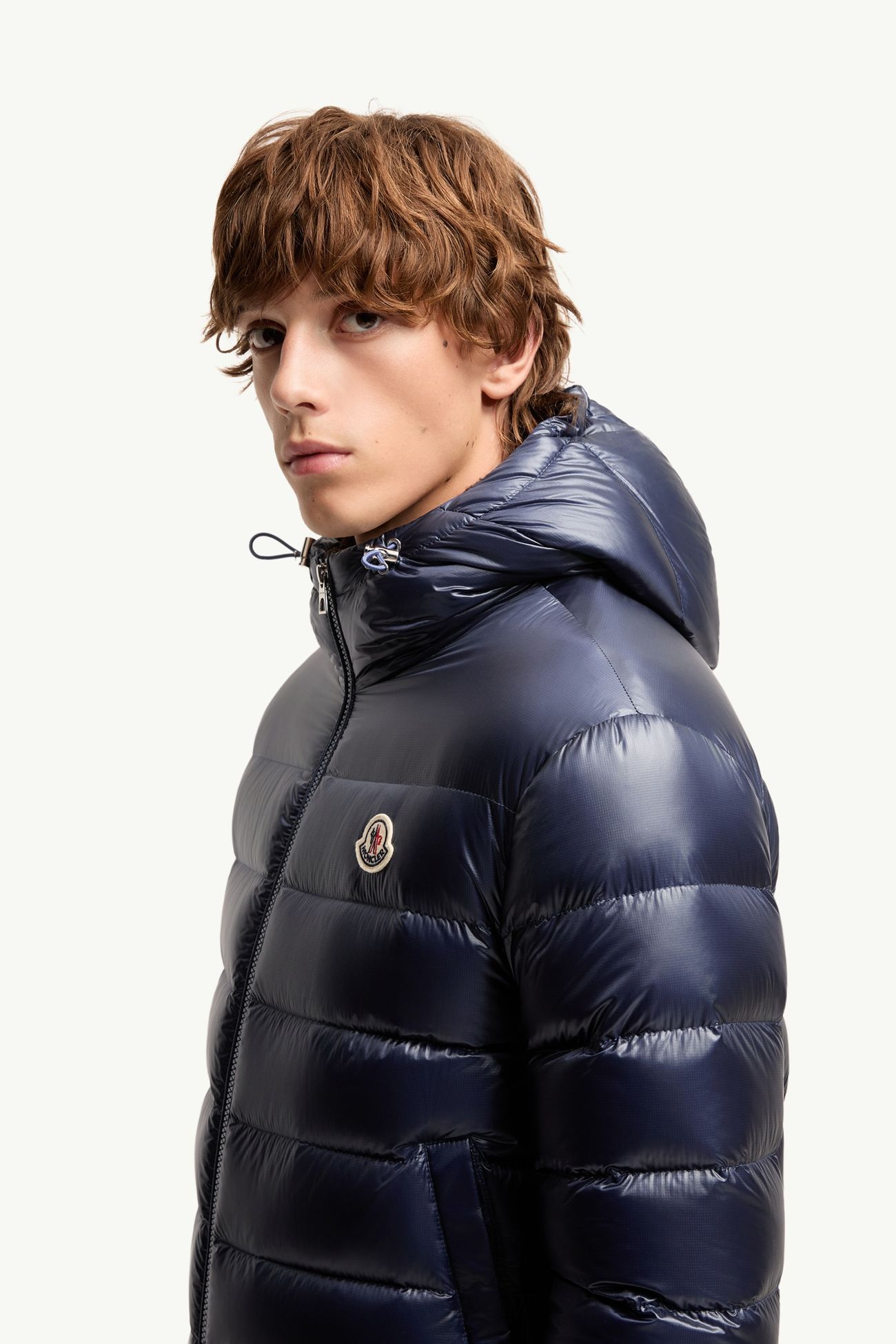 Forzo Hooded Packable Short Down Jacket Men Dusty Blue Moncler 1