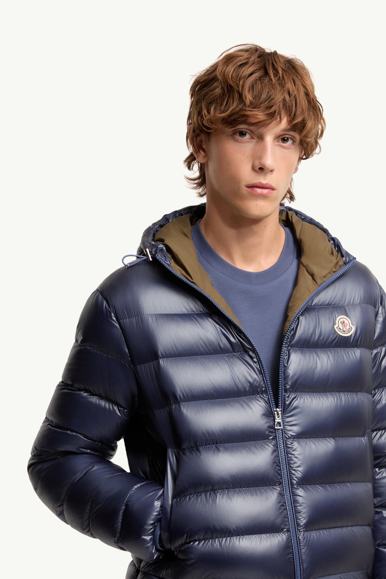 Dusty Blue Forzo Hooded Packable Short Down Jacket - Short Down