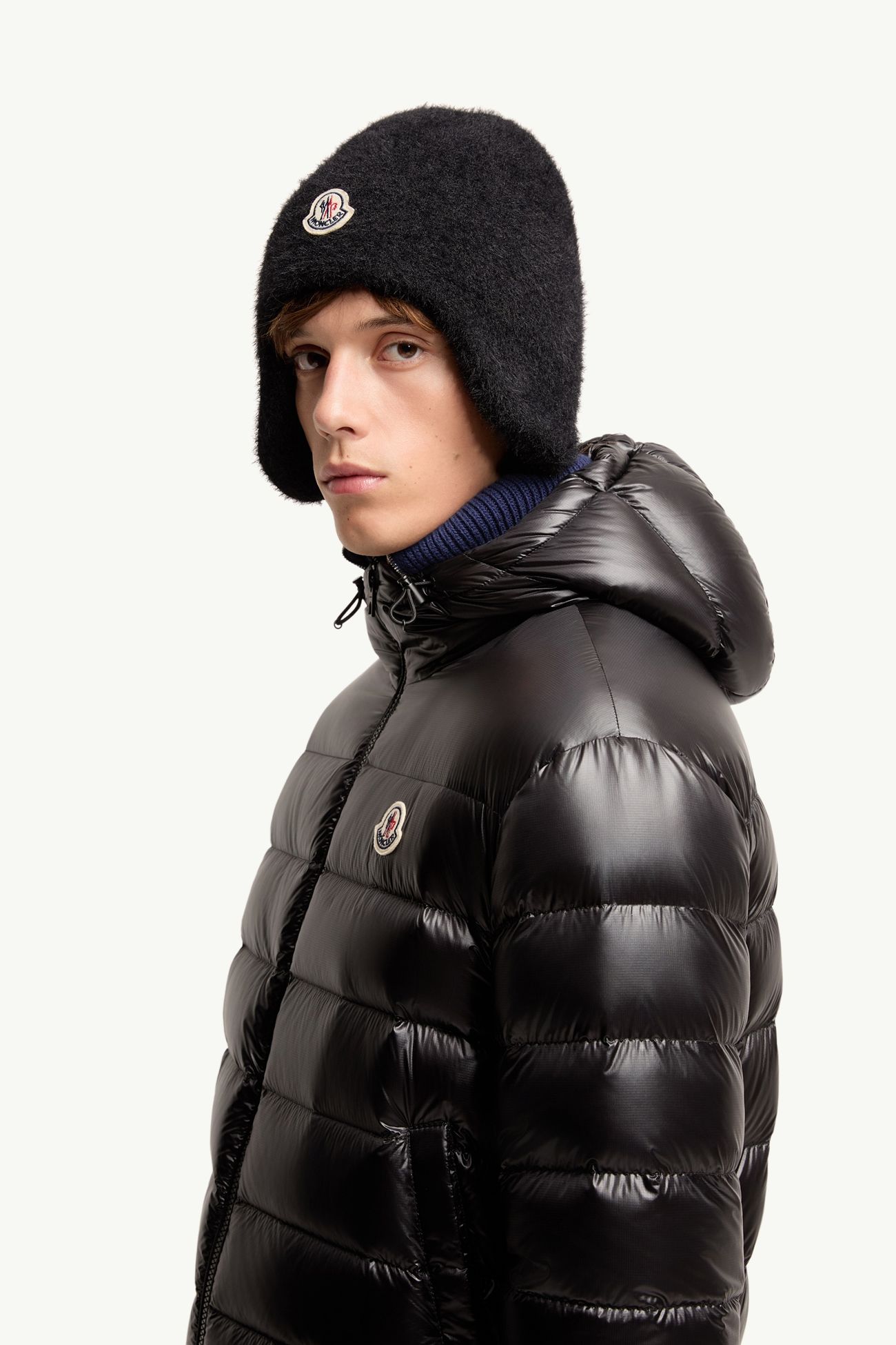 Forzo男士连帽可折叠短款羽绒夹克外套 男士 黑色 Moncler 1