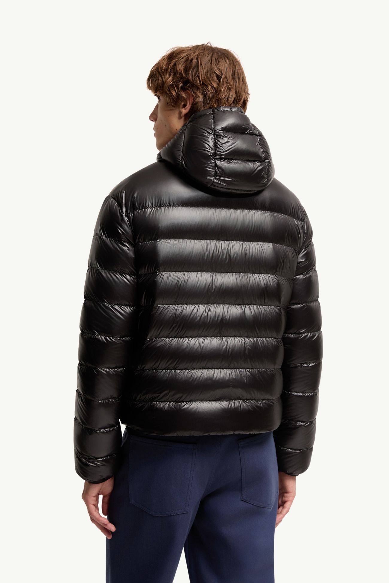 Forzo男士连帽可折叠短款羽绒夹克外套 男士 黑色 Moncler 4