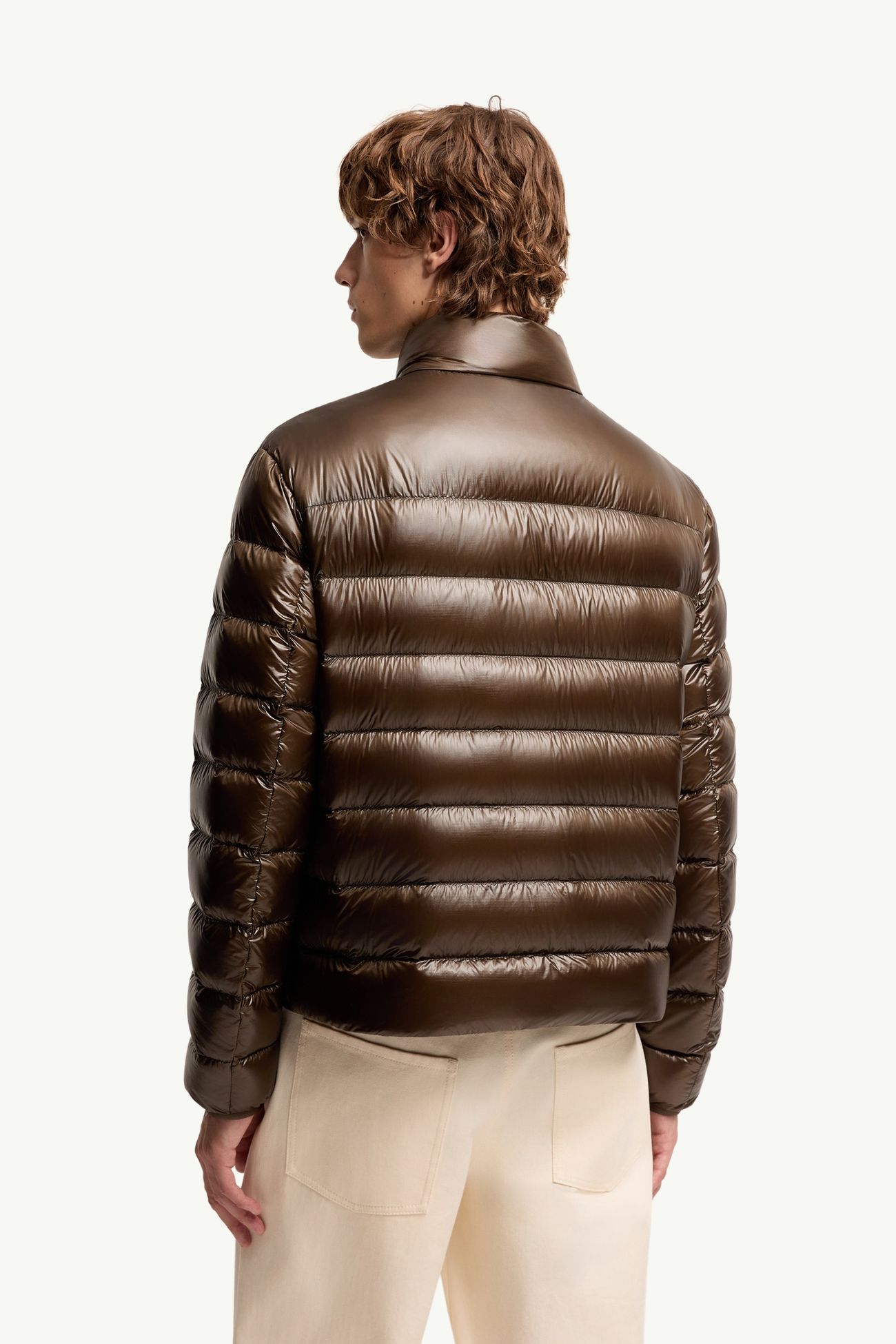 Sergesta verstaubare kurze Daunenjacke Herren Dunkelbraun Moncler 4