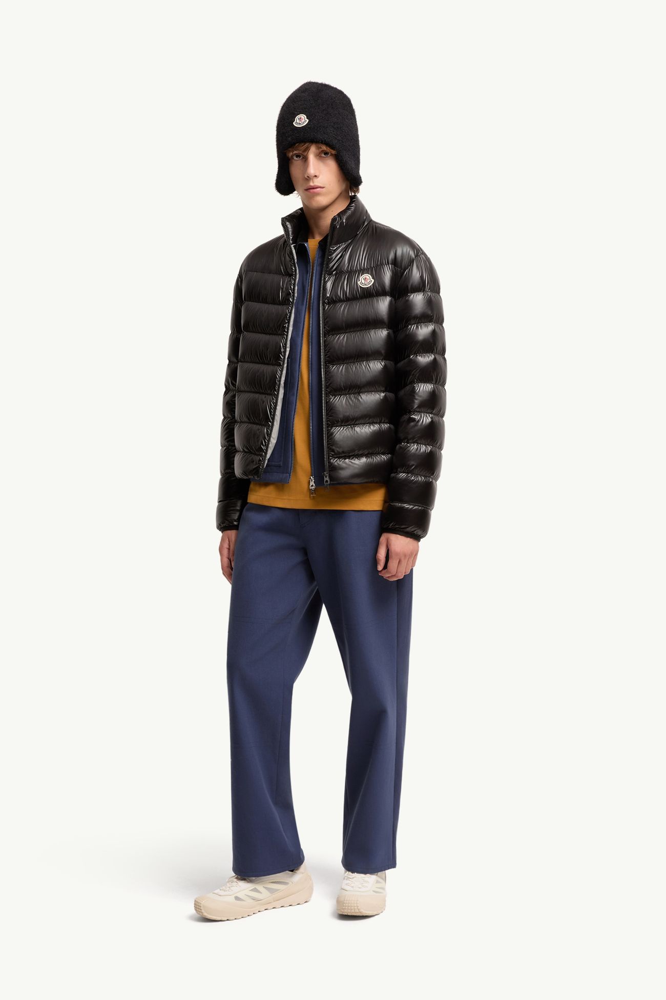 Piumino corto Sergesta ripiegabile Uomo Nero Moncler 0
