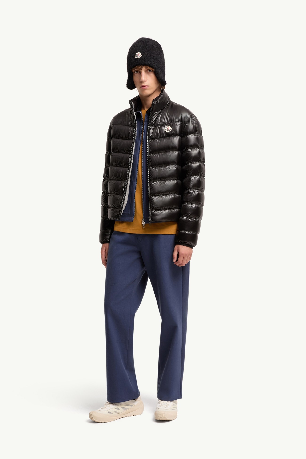 Plumífero corto plegable Sergesta Hombre Negro Moncler 0