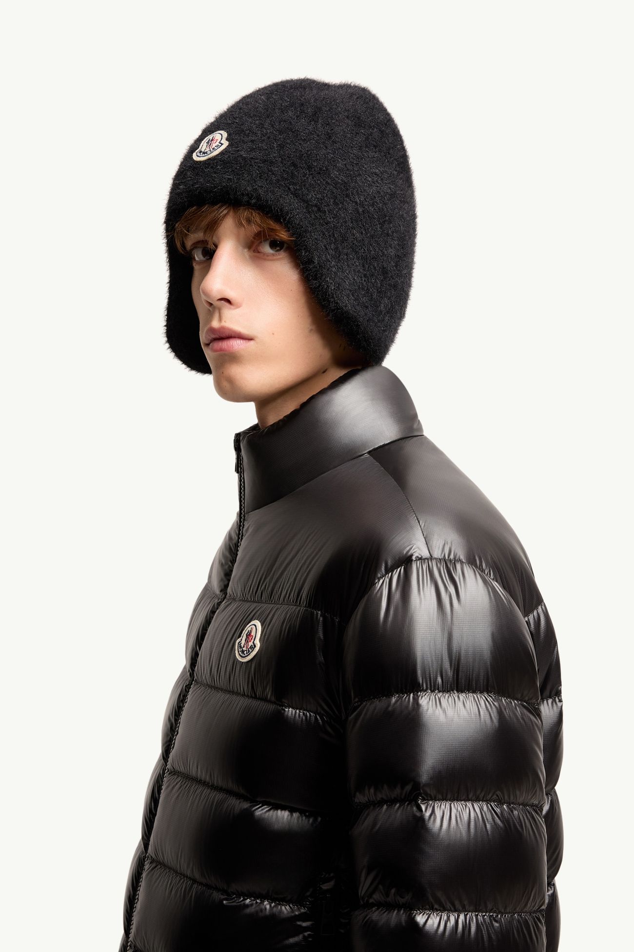 Sergesta verstaubare kurze Daunenjacke Herren Schwarz Moncler 1