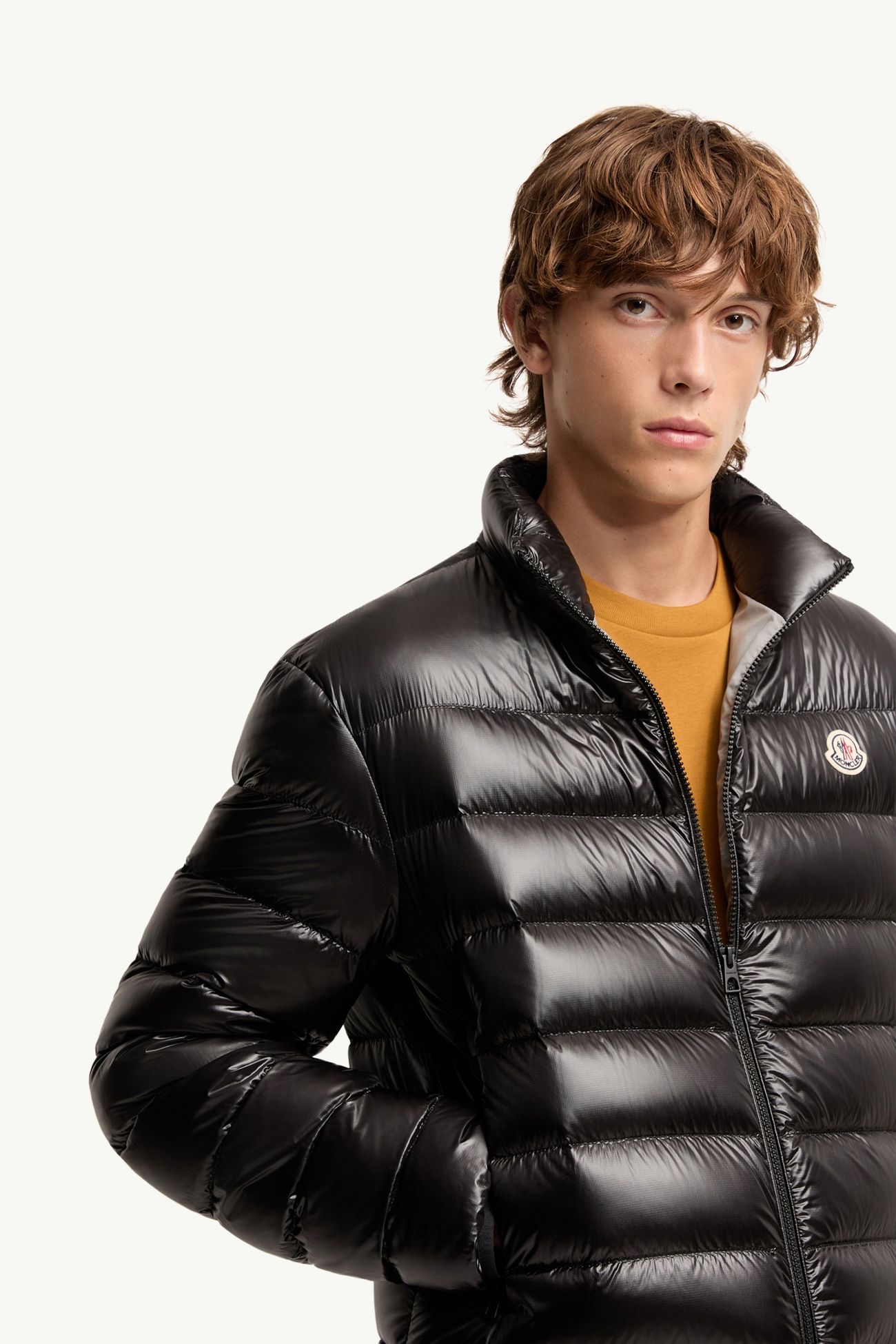 Sergesta verstaubare kurze Daunenjacke Herren Schwarz Moncler 5