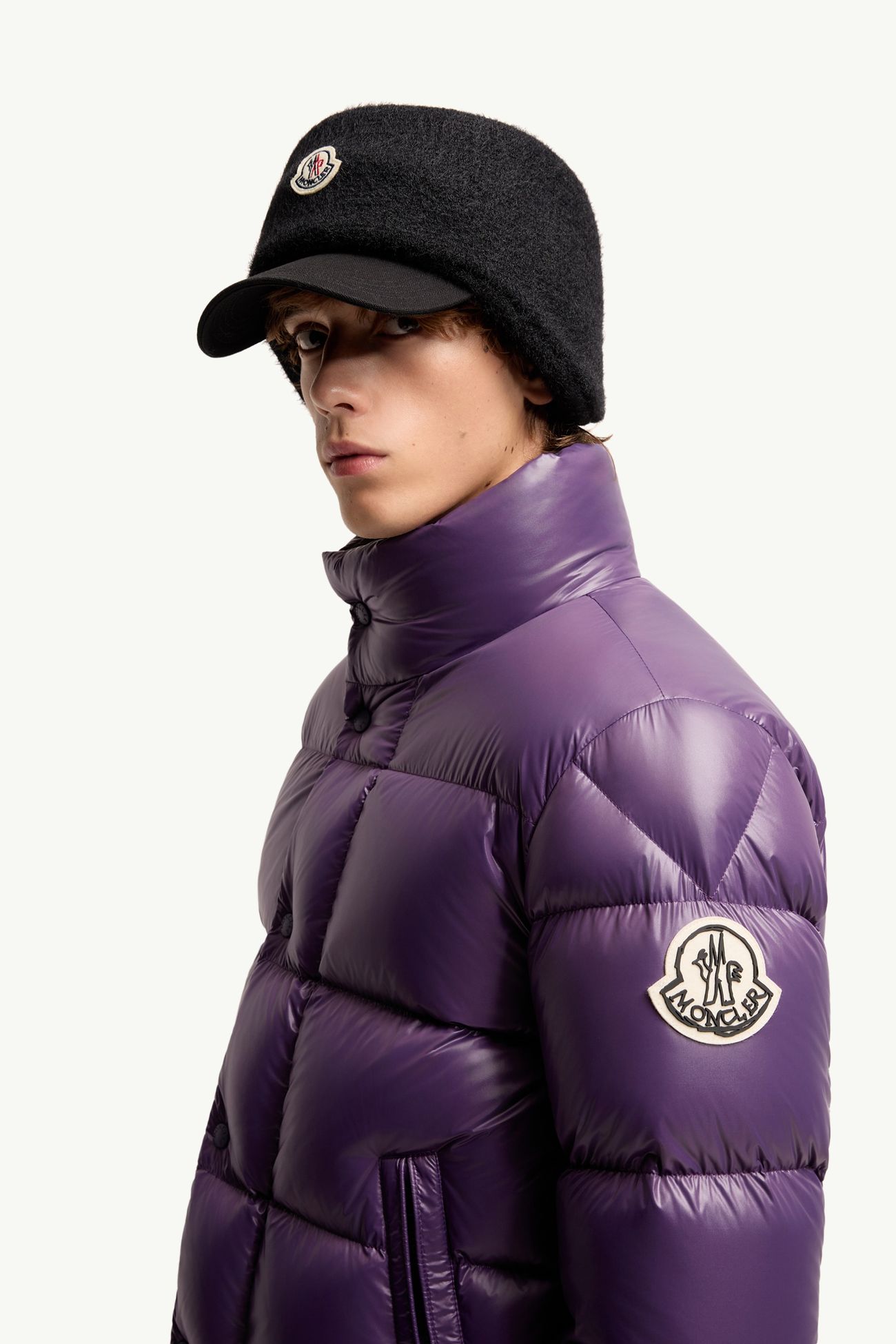 Piumino corto Bendola in laqué Uomo Viola Moncler 1
