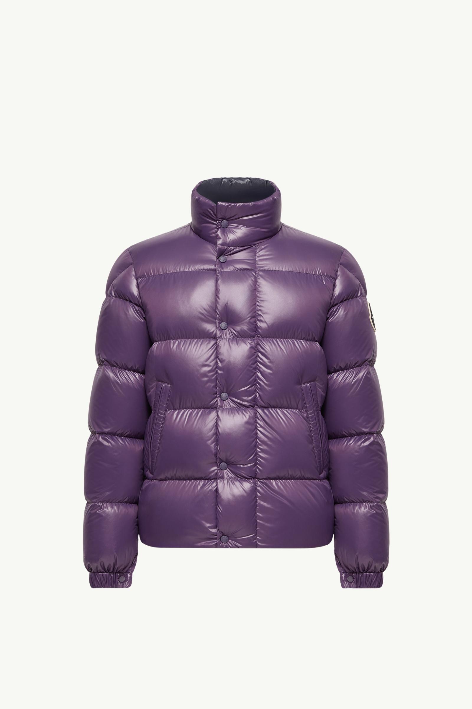 Purple Bendola Laqué Short Down Jacket - Short Down Jackets for