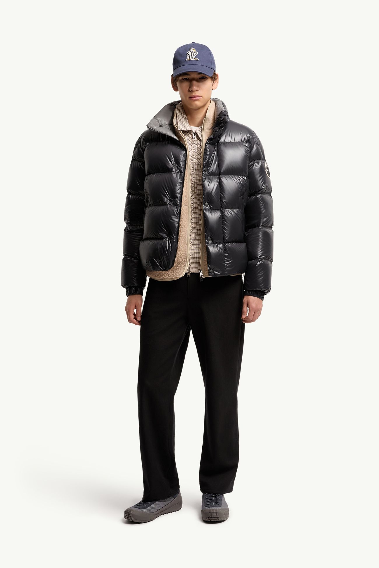 Bendola Laqué短身羽絨外套 男士 黑色 Moncler 0