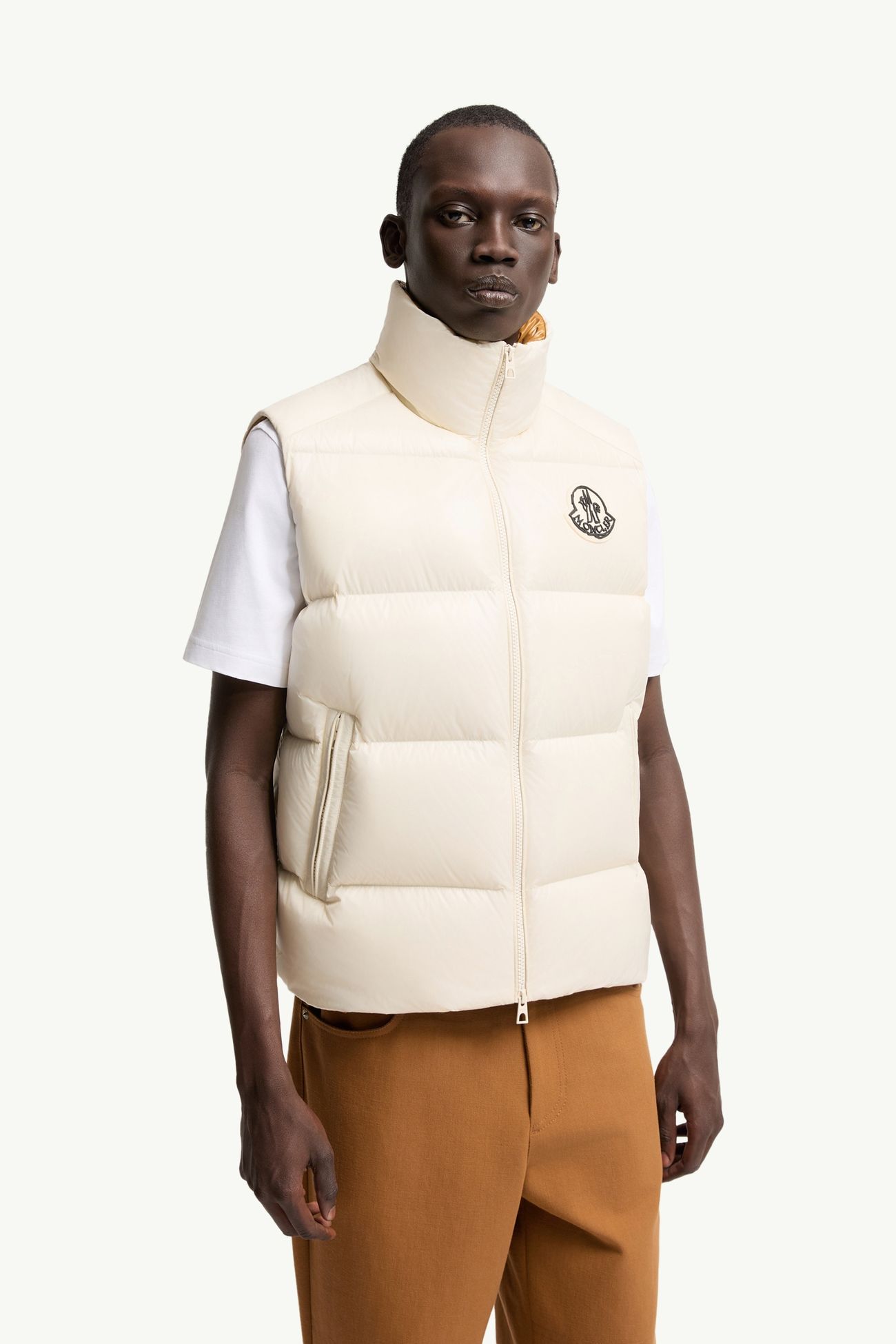 Belice Down Vest Men White Ivory Moncler 3