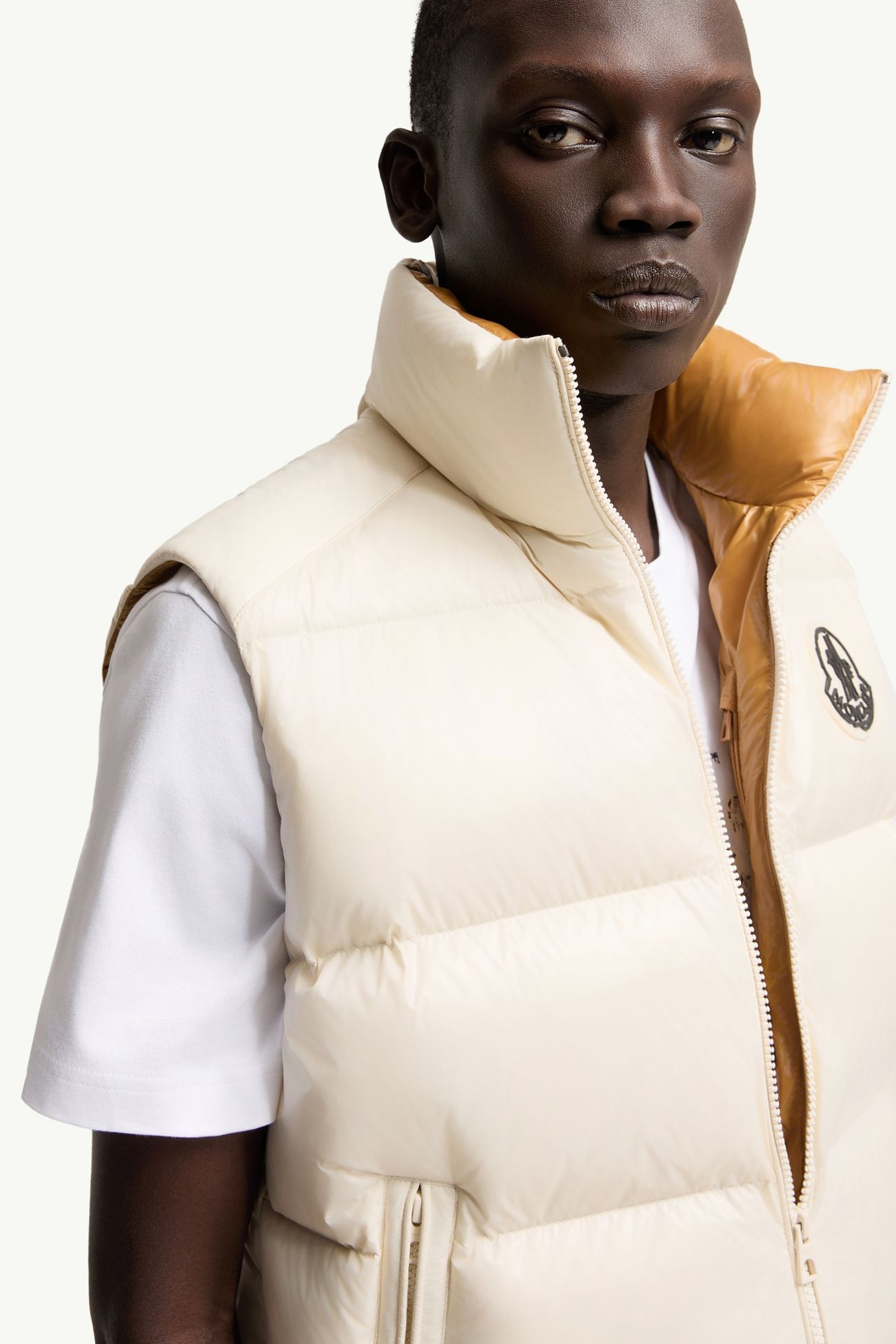 Belice Down Vest Men White Ivory Moncler 6