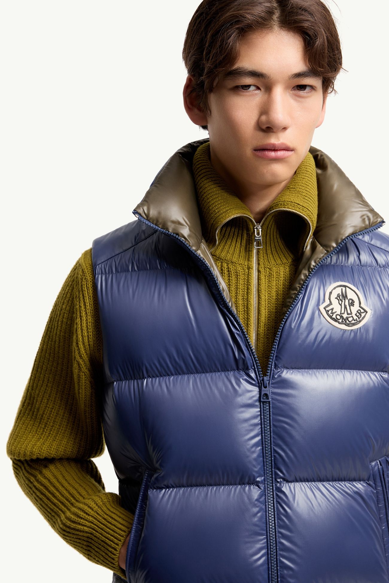 Belice羽絨背心 男士 寶藍色 Moncler 5