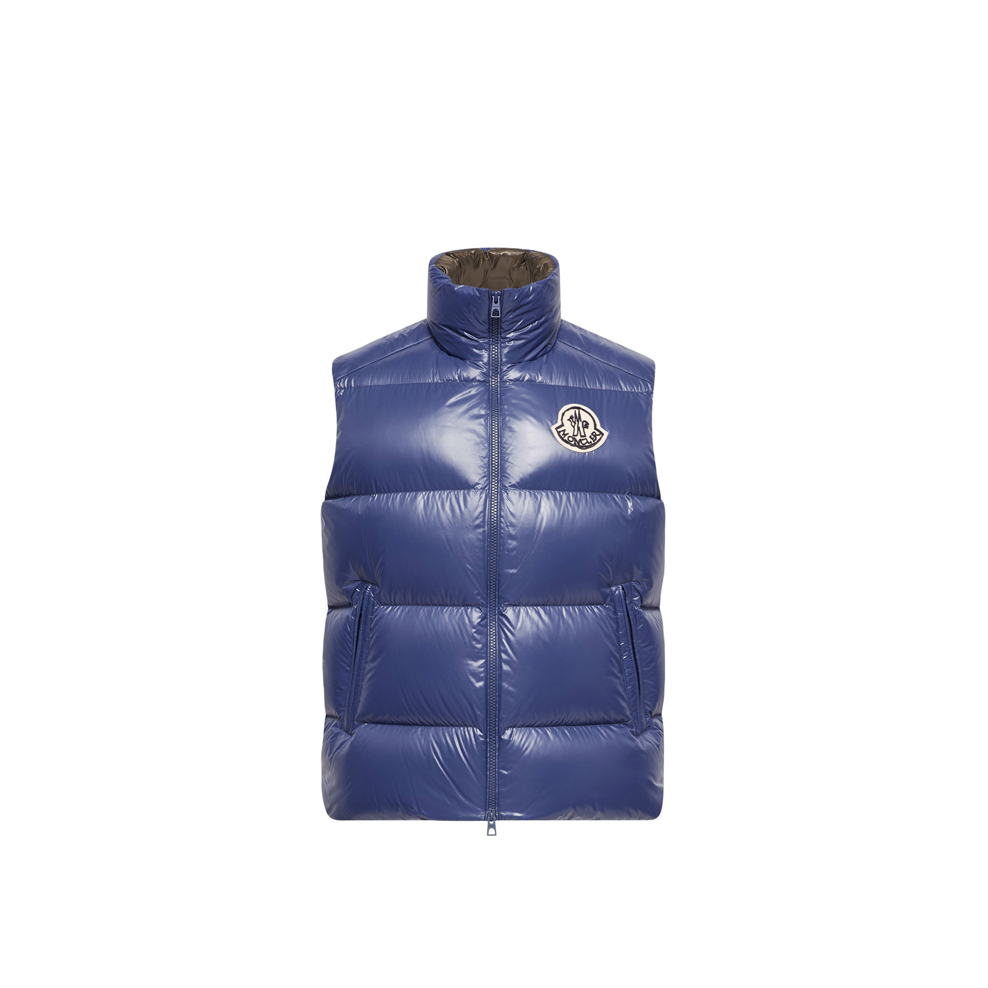 Moncler Gilet Imbottito In Piuma Belice Uomo da Blu, Taglia: 3