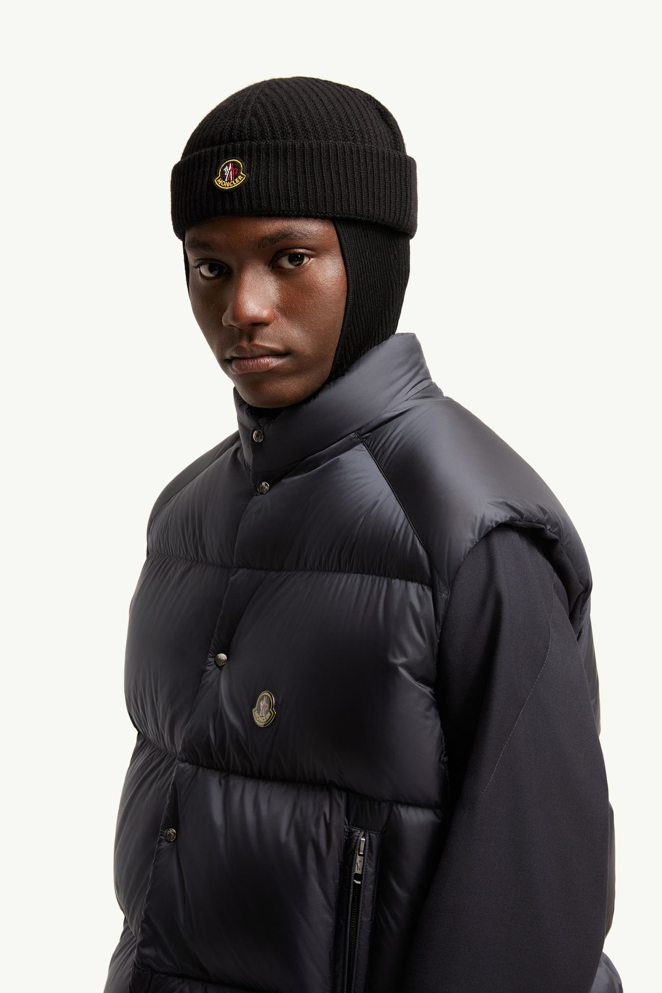 Tibb wendbare Daunenweste Herren Navyblau Moncler 1