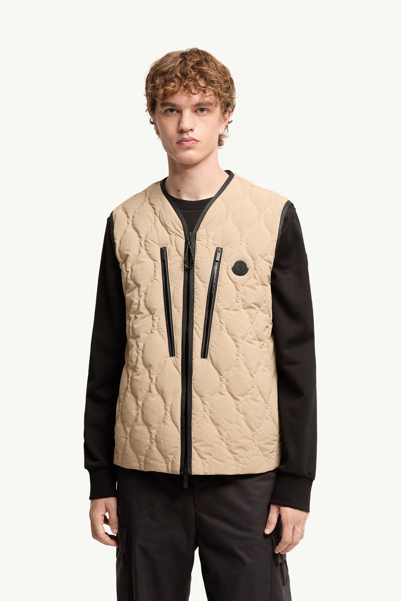 Arapot Froisse男士短款羽绒马甲 男士 米色 Moncler 3