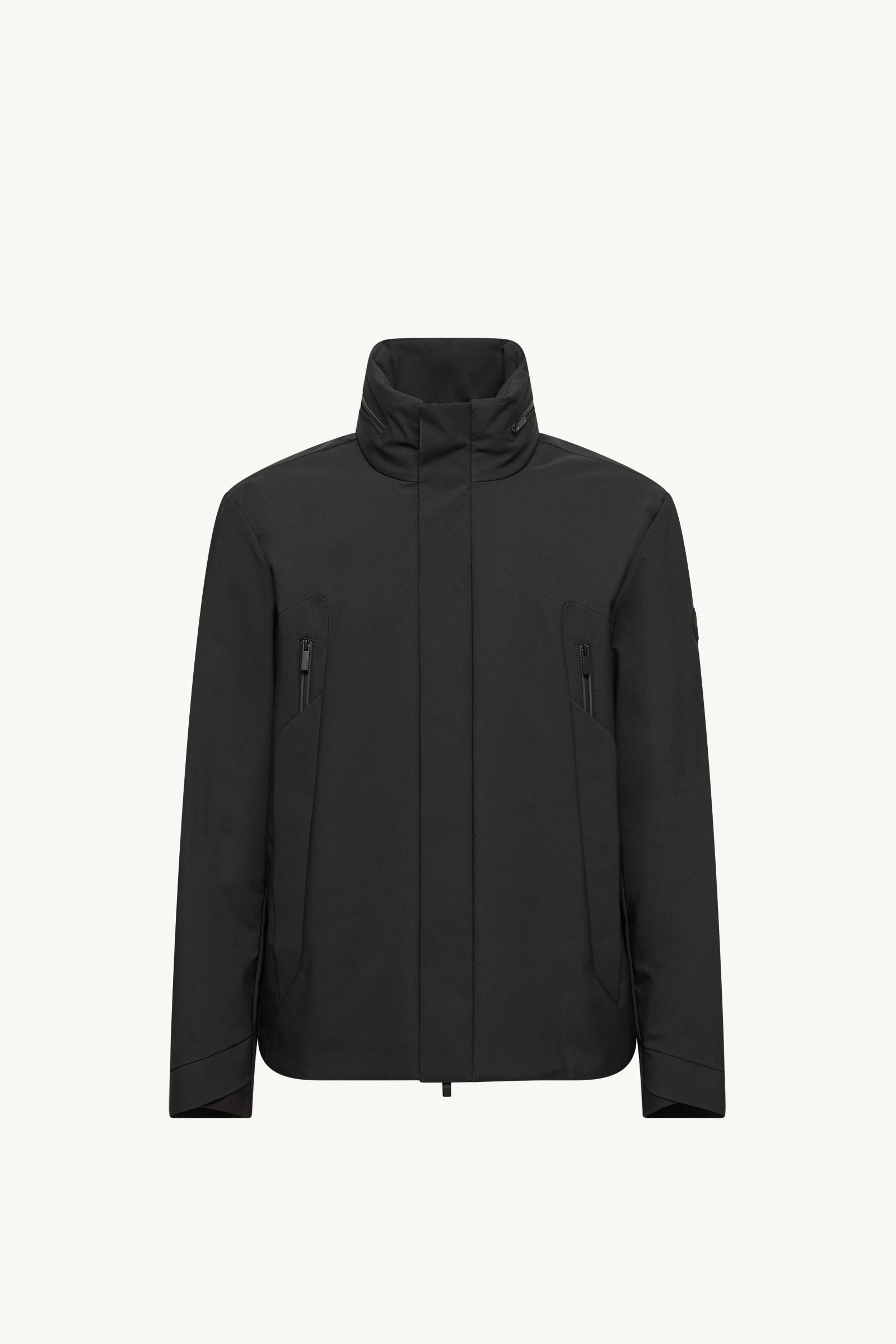 Caelros mittellange Daunenjacke mit Kapuze Herren Schwarz Moncler, 1 of 0