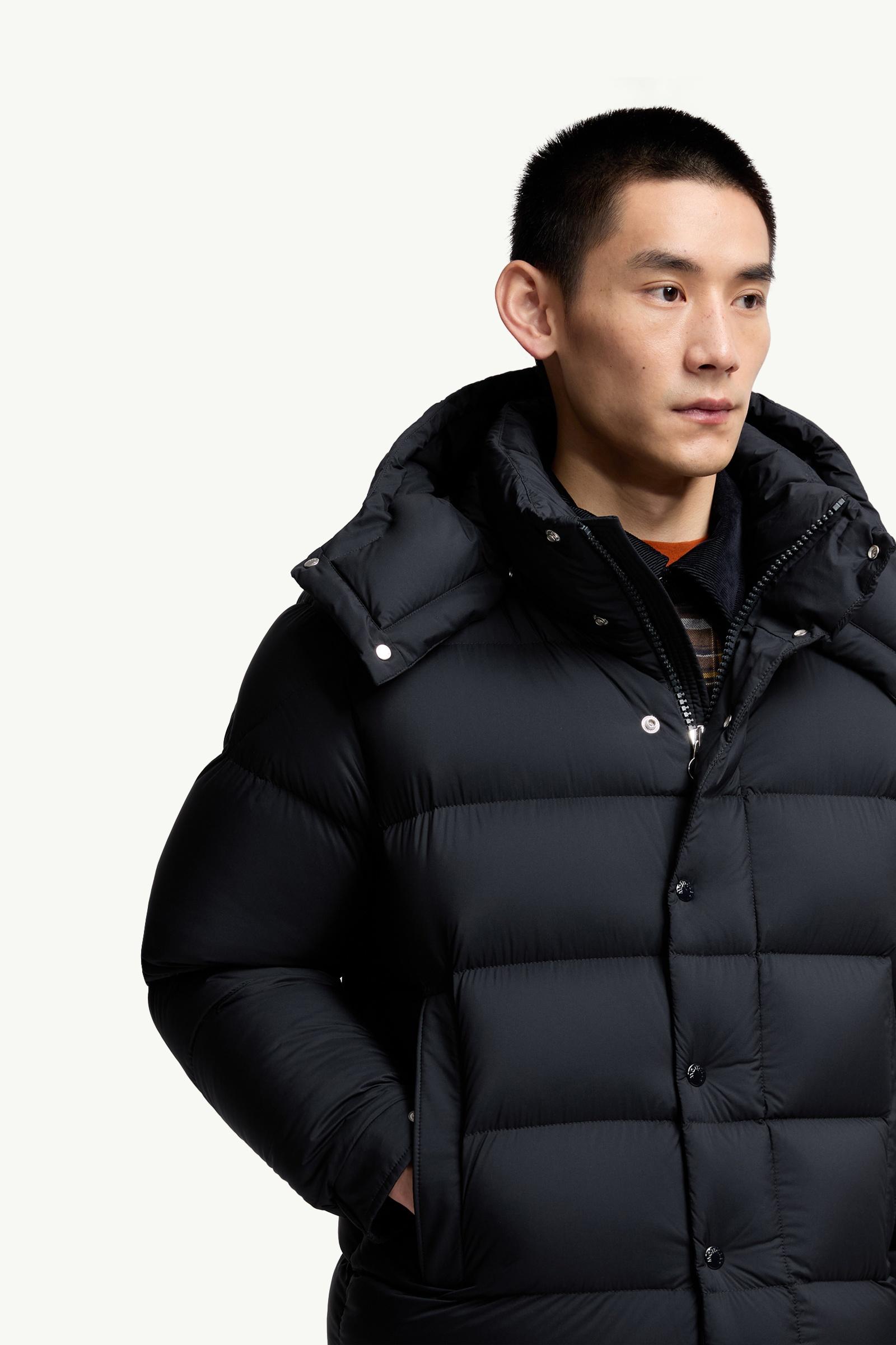 Night Blue Moncler Maya 70 Hooded Short Down Jacket - Short Down