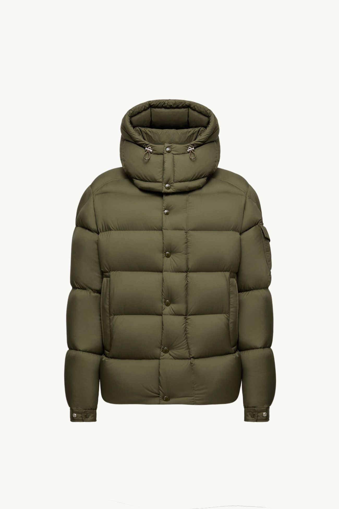 オリーブグリーン Moncler Maya 70 ショートダウンジャケット 