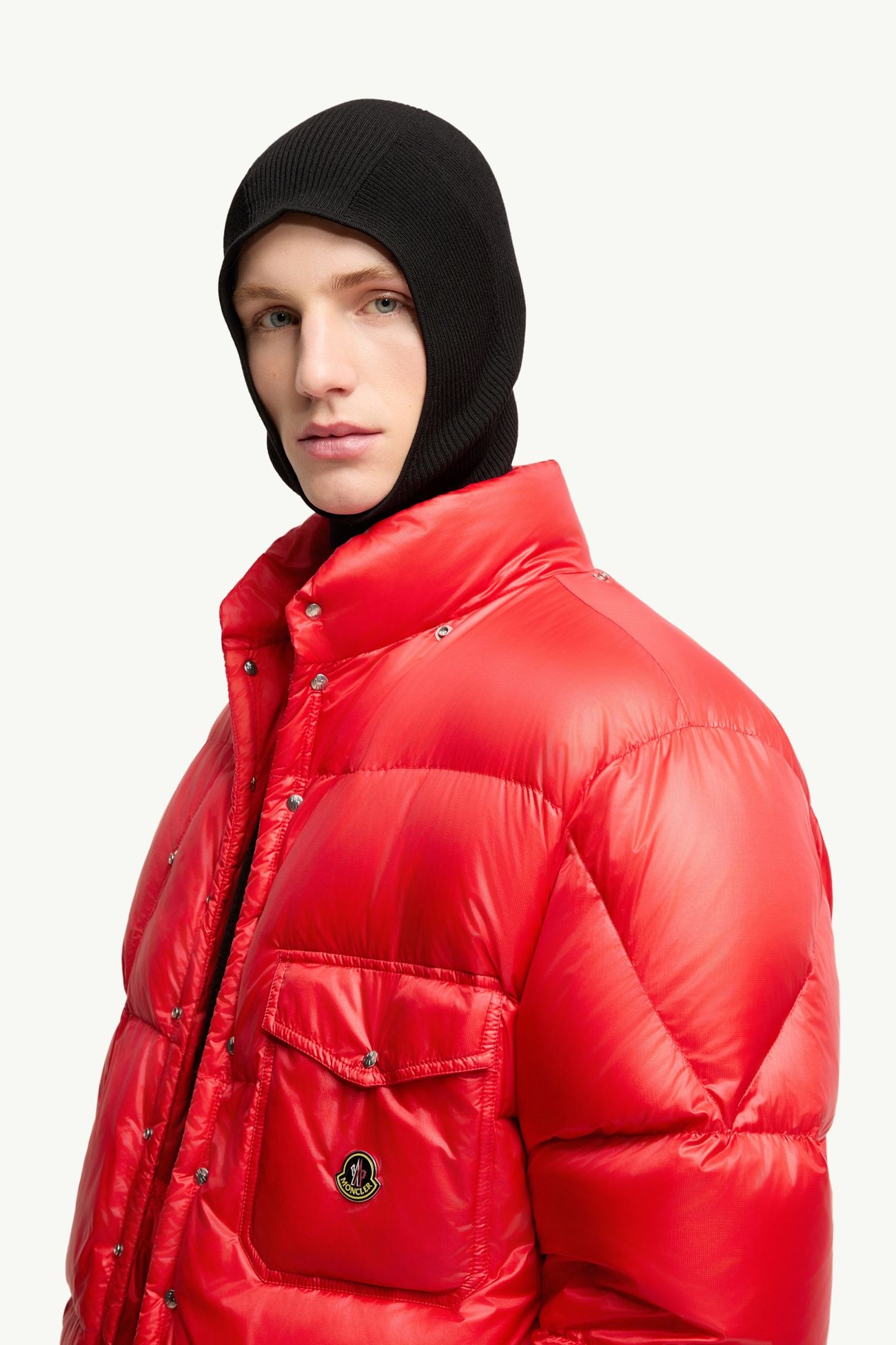 Karakorum Hooded Short Down Jacket Men Red Moncler 1