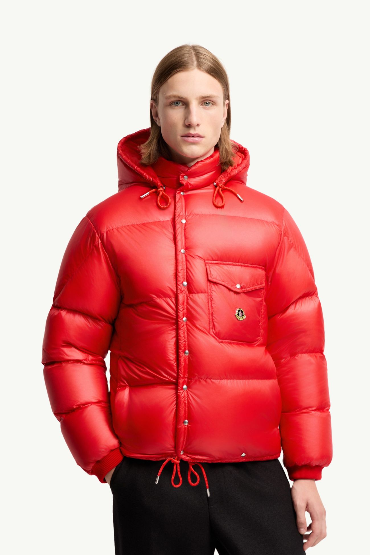Karakorum連帽短身羽絨外套 男士 紅色 Moncler 5