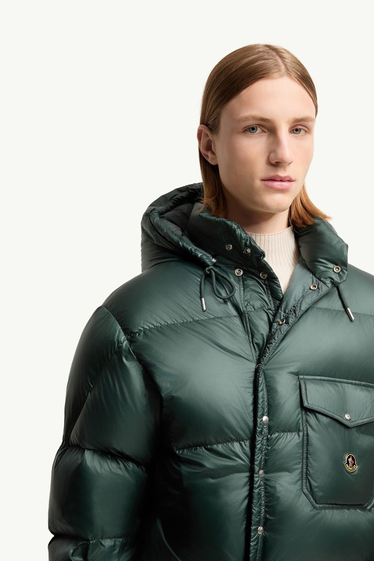 Karakorum連帽短身羽絨外套 男士 深綠色 Moncler 7