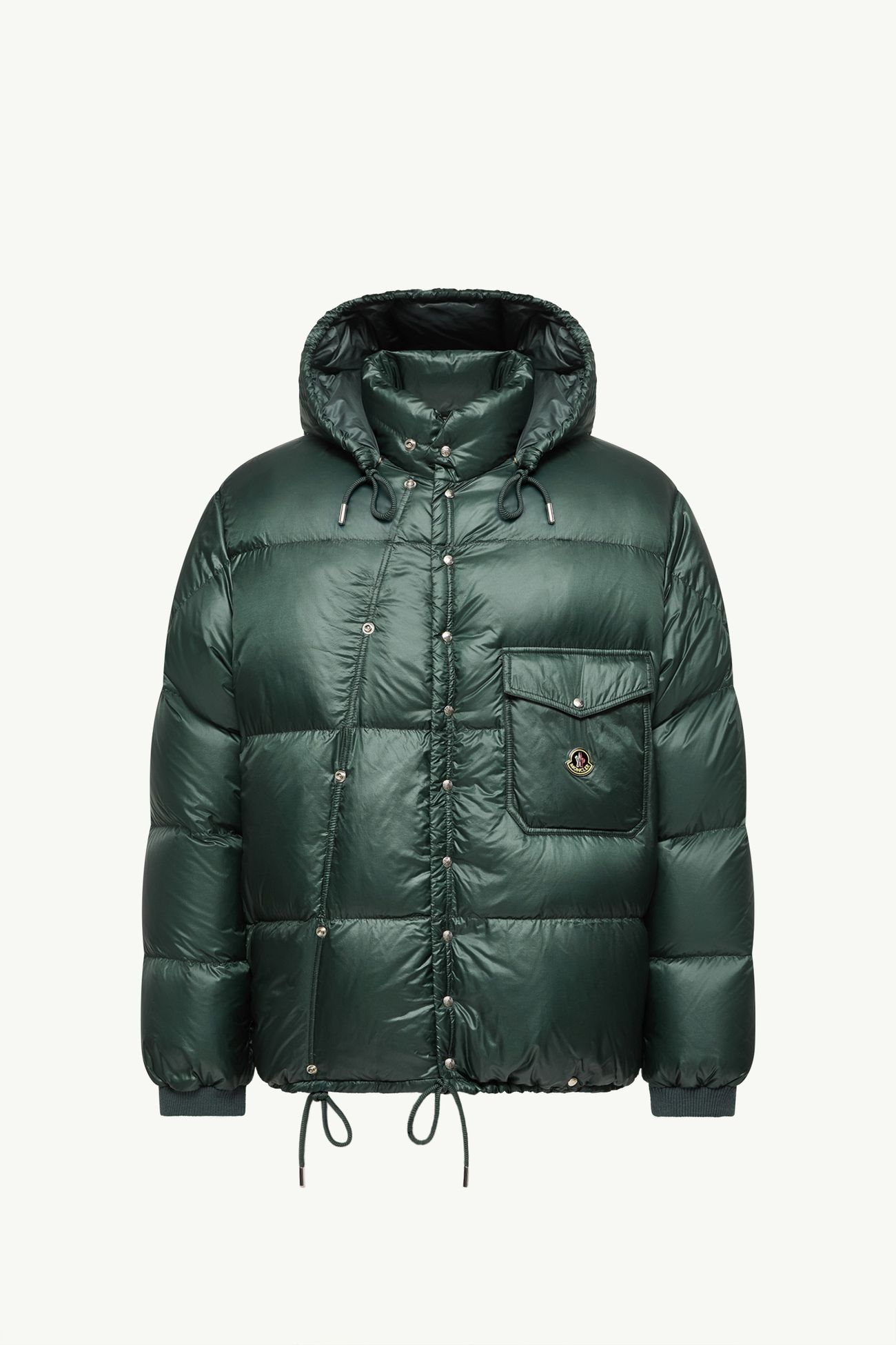Plumífero corto con capucha Karakorum Hombre Verde Oscuro Moncler 2