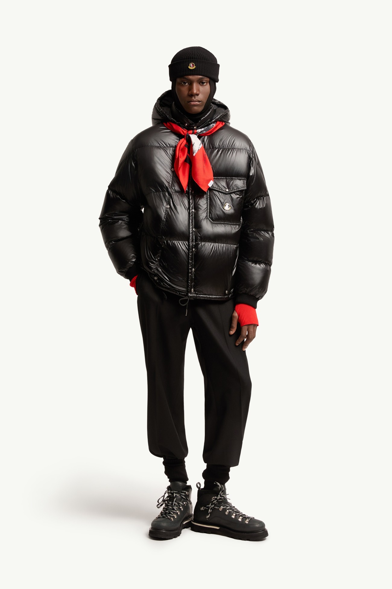 Karakorum連帽短身羽絨外套 男士 黑色 Moncler 0